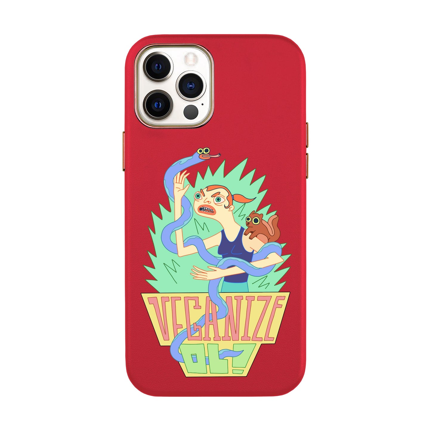 VEGANİZE-iPhone 12 Pro Max Leather Kılıf