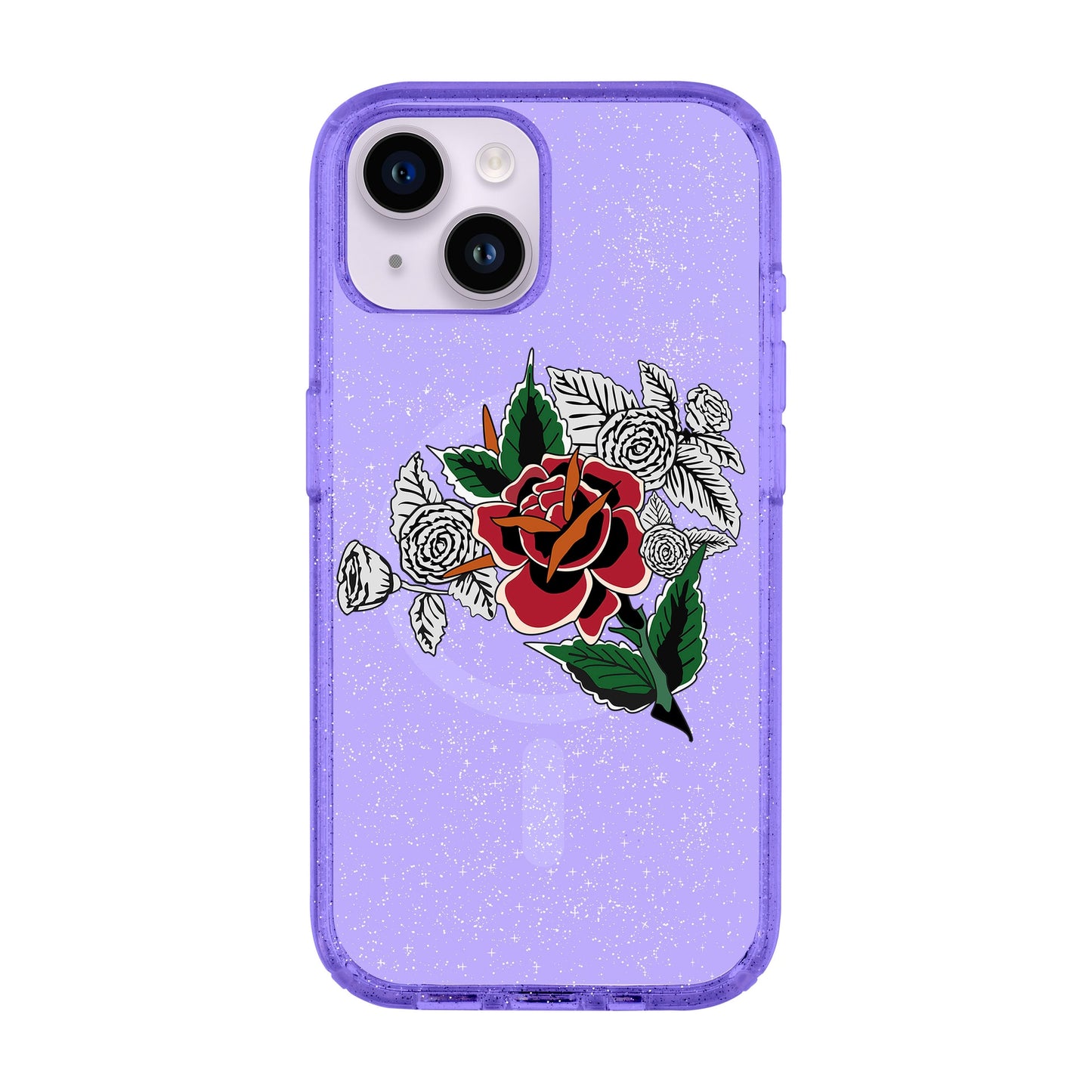 DRY ROSE-iPhone 14 Shiny Kılıf MagSafe Özellikli