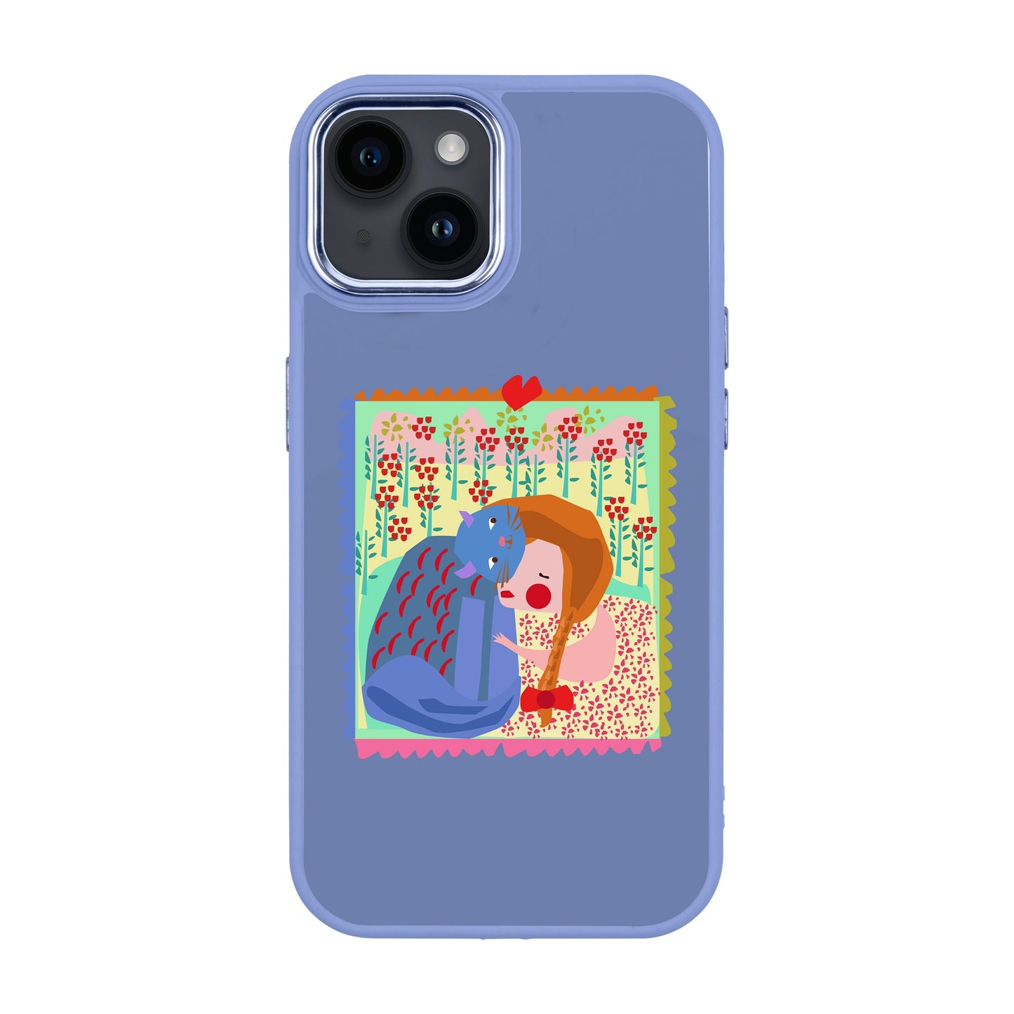 KEDİ POSTA PULU-iPhone 14 Plus Proof Kılıf