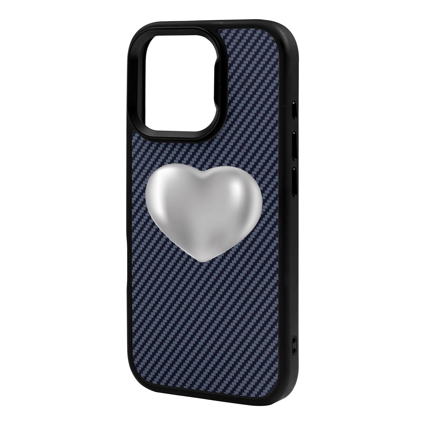 SILVER HEART-iPhone 16 Pro Max Plaid Kılıf MagSafe Özellikli