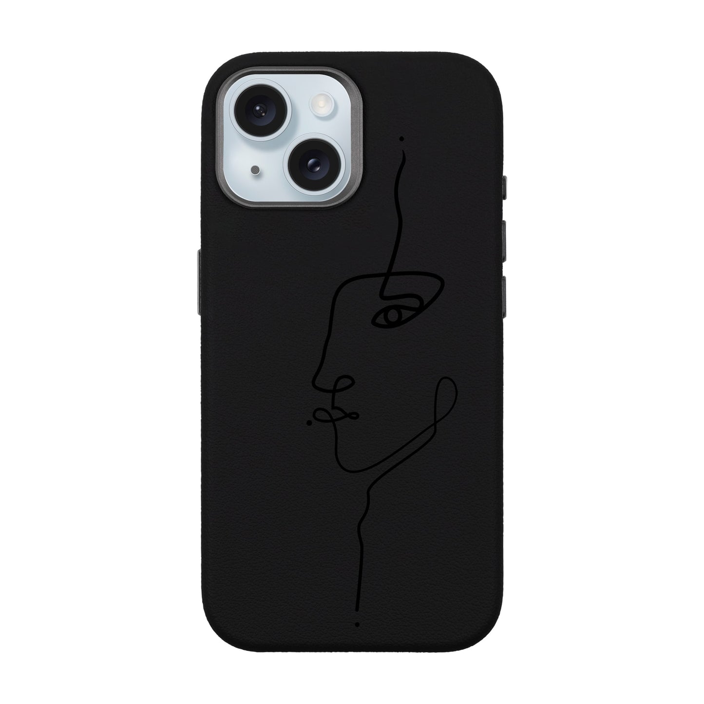 FACE-iPhone 15 Leather Premium Kılıf MagSafe Özellikli