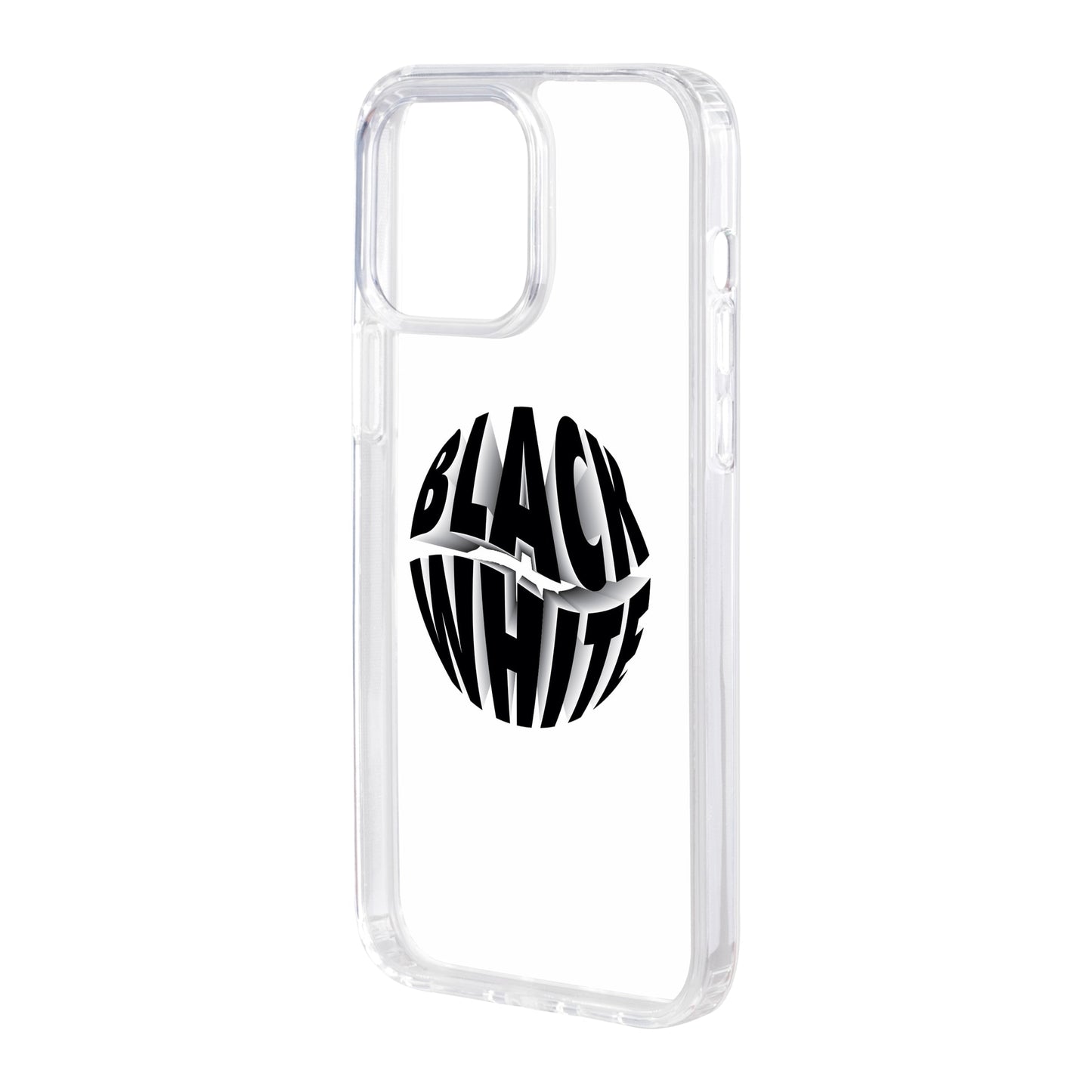 BLACK WHITE-iPhone 15 Pro Max Solid Kılıf