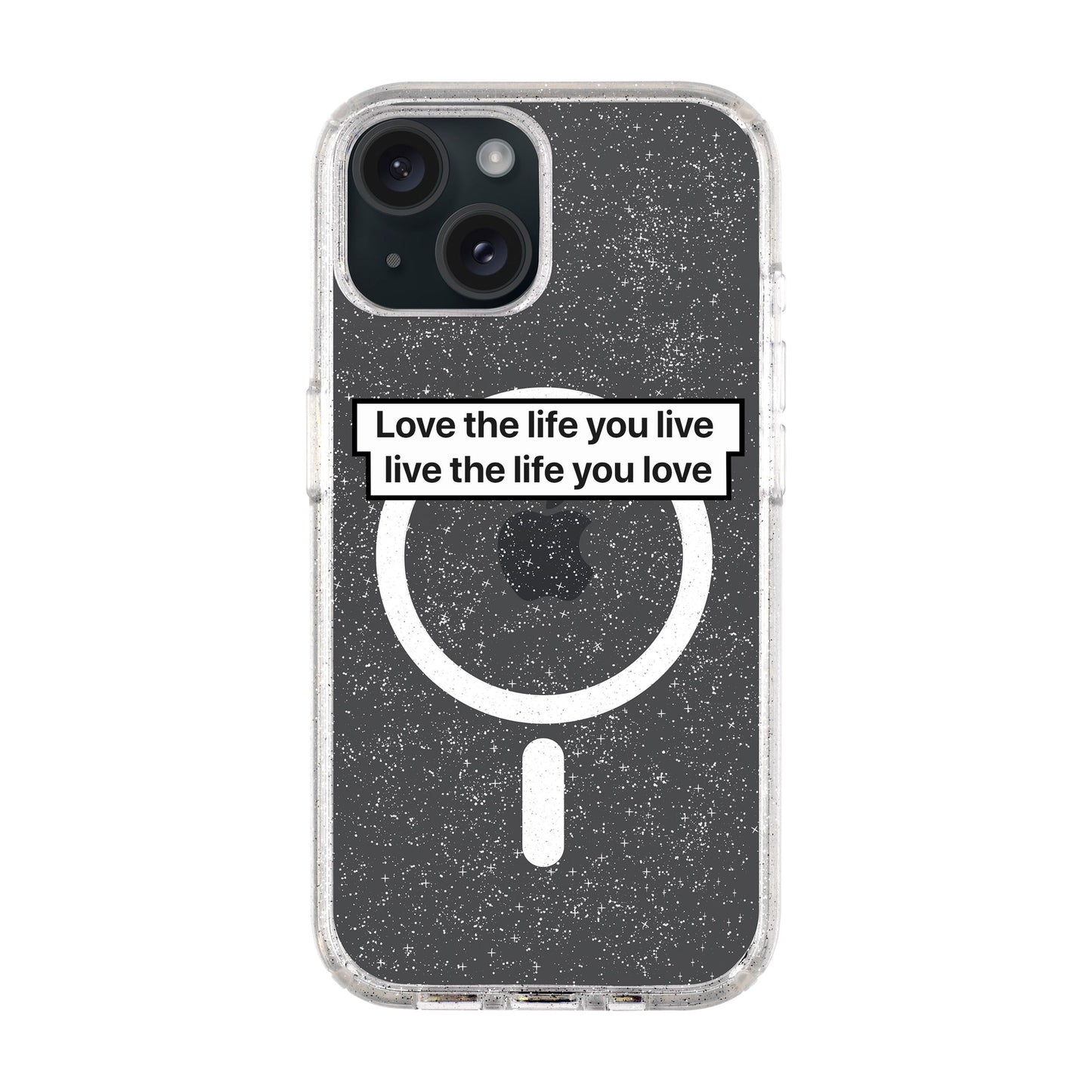 LOVE THE LIFE-iPhone 15 Plus Shiny Kılıf MagSafe Özellikli