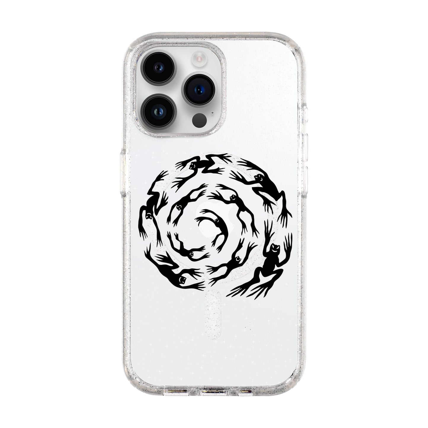 SWIRLING FROGS-iPhone 14 Pro Max Shiny Kılıf MagSafe Özellikli