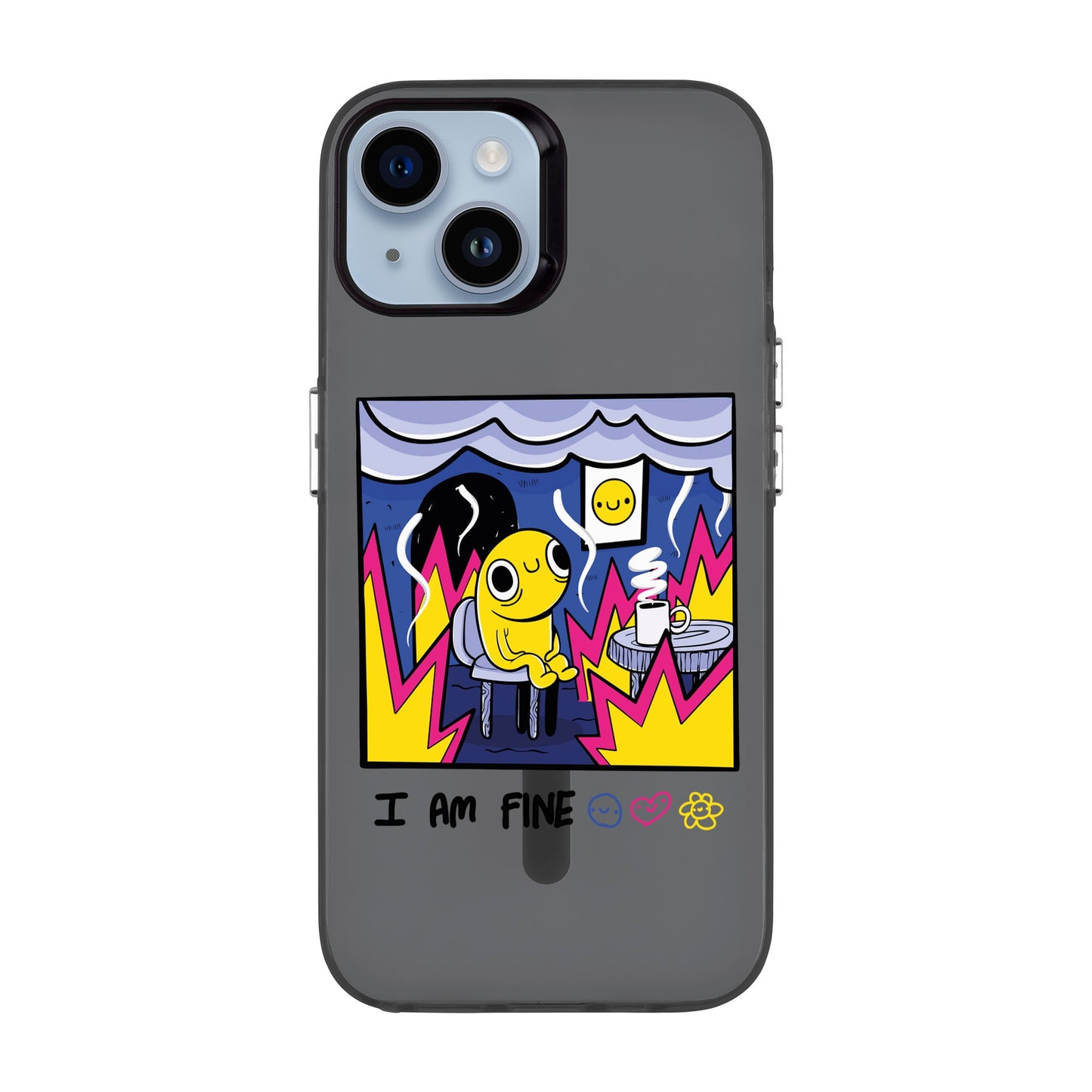 I AM FINE-iPhone 14 Hold Kılıf MagSafe Özellikli