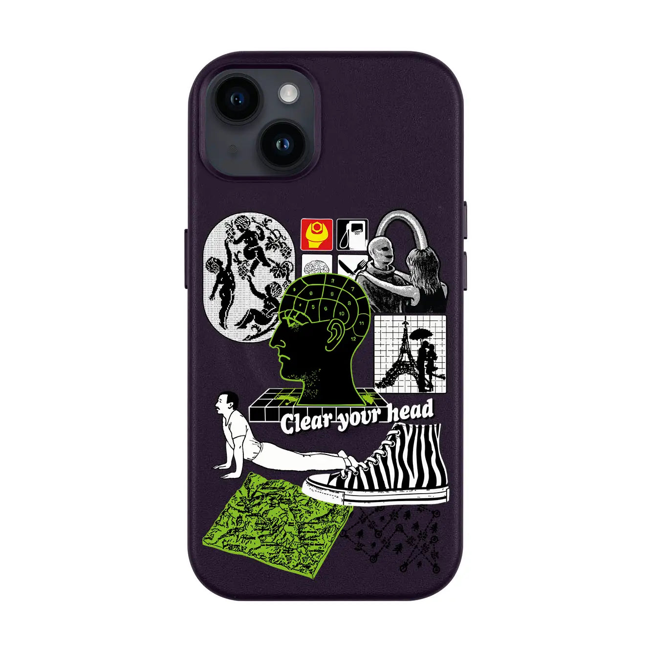 CLEAR YOUR HEAD-iPhone 14 Plus Leather Kılıf MagSafe Özellikli