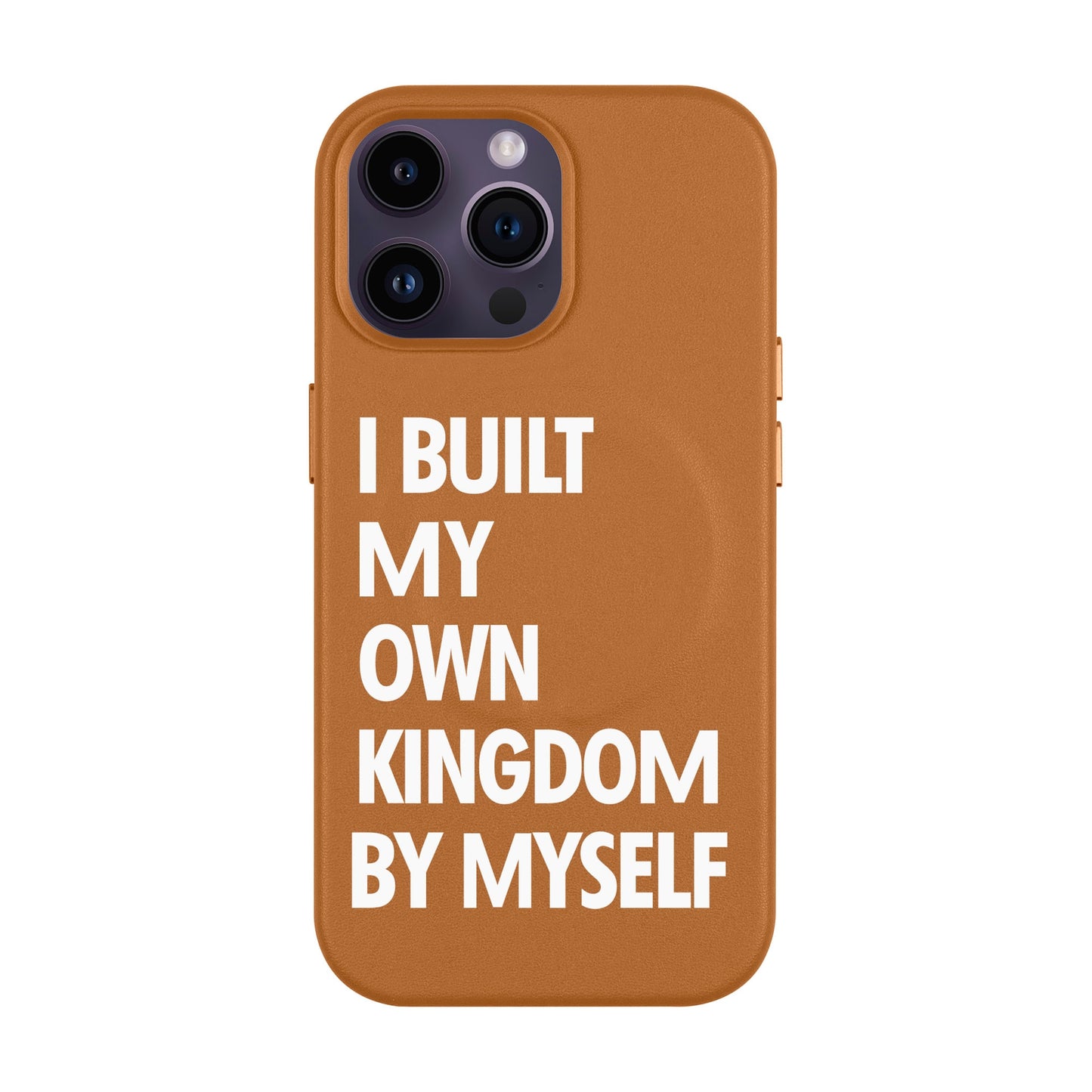 KINGDOM-iPhone 14 Pro Max Leather Kılıf MagSafe Özellikli