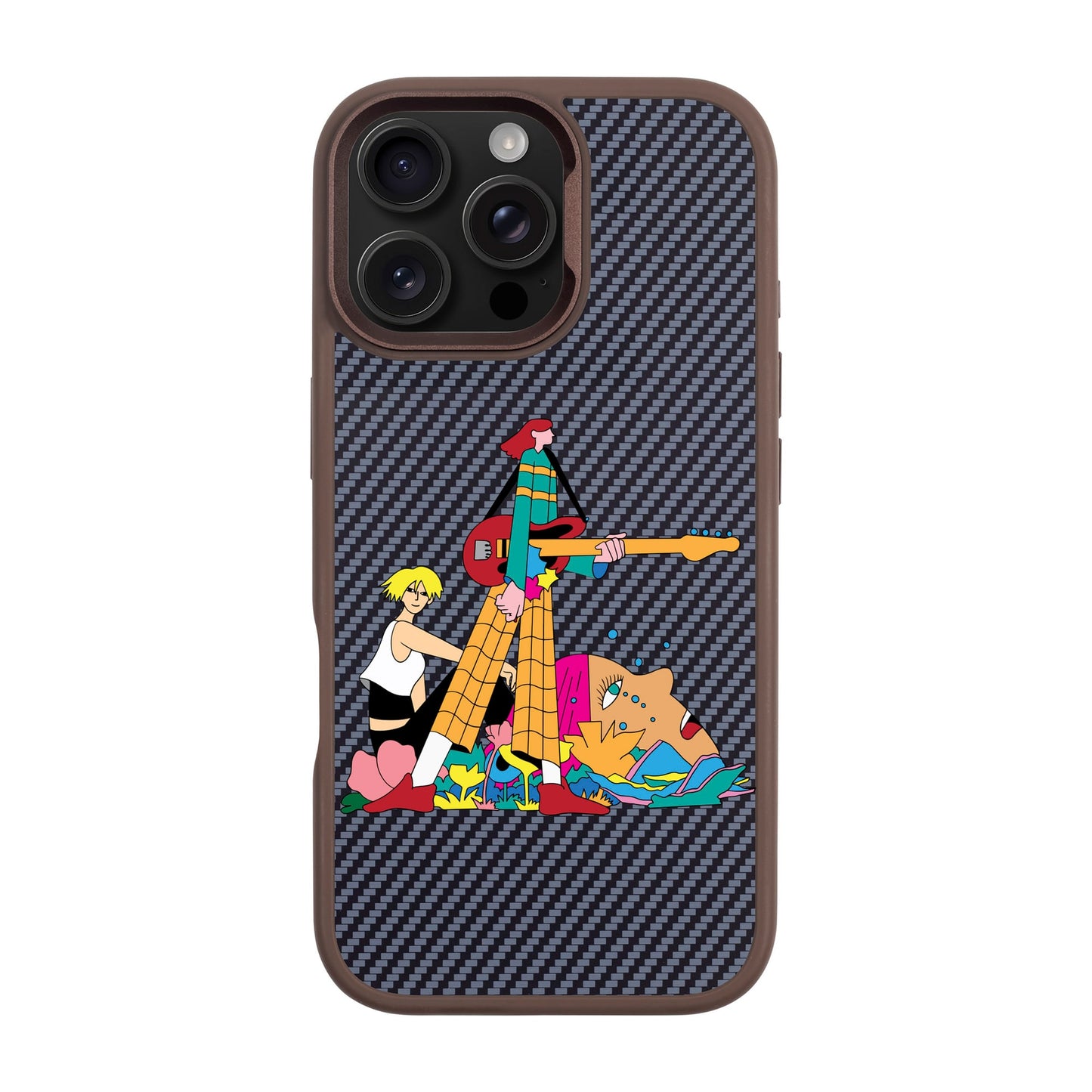HER BAND-iPhone 16 Pro Max Plaid Kılıf MagSafe Özellikli