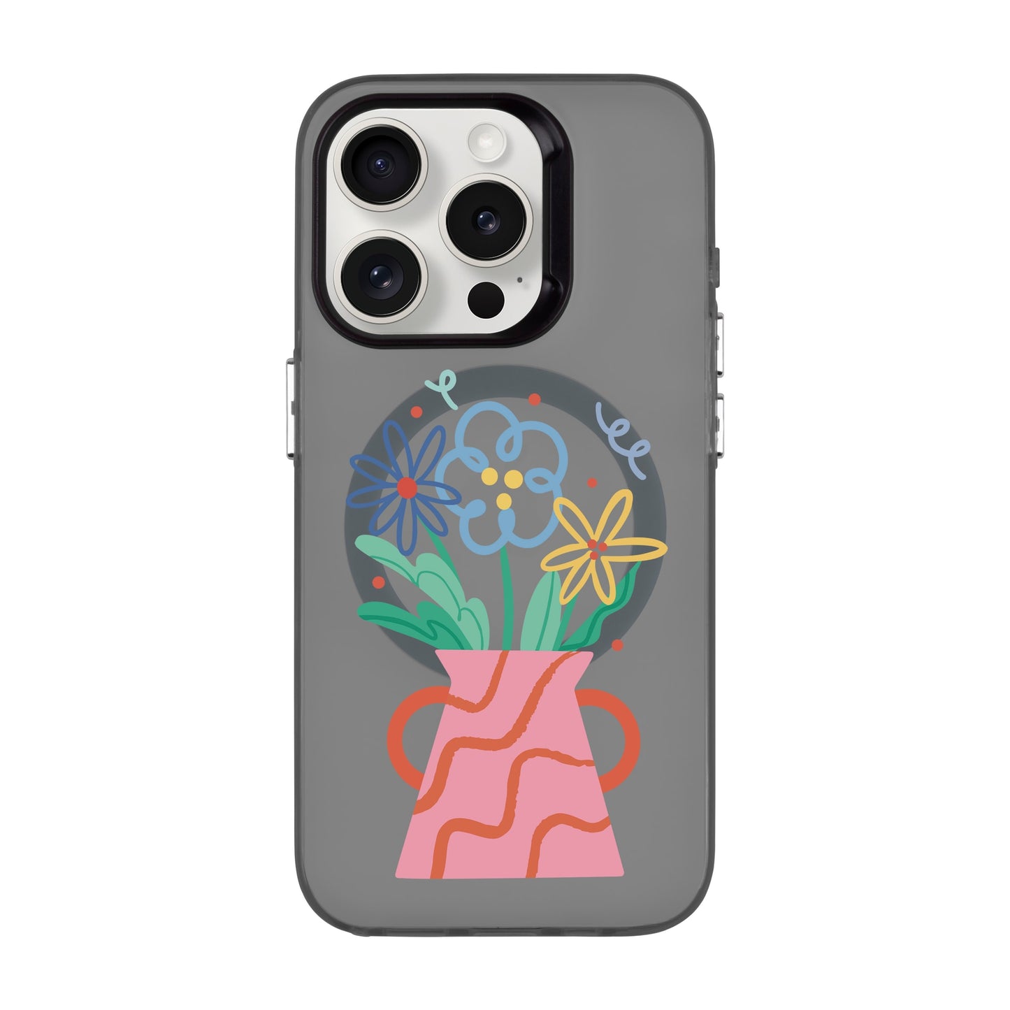 PINK VASE-iPhone 15 Pro Hold Kılıf MagSafe Özellikli
