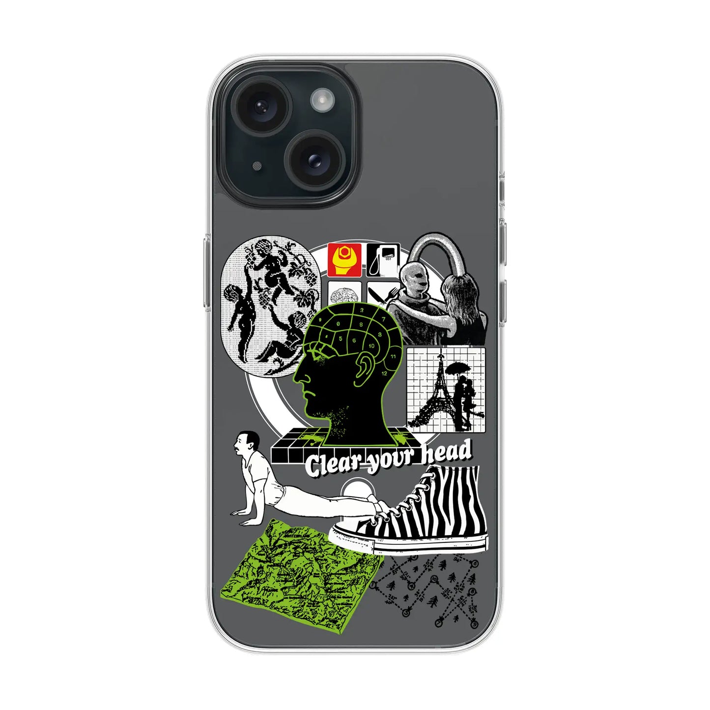 CLEAR YOUR HEAD-iPhone 15 Solid Kılıf MagSafe Özellikli