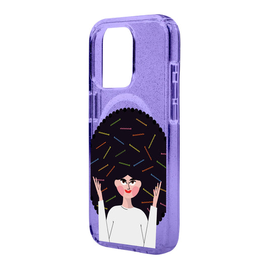 TANGLES OF HAPPINESS-Shiny Kılıf MagSafe Özellikli - iPhone 15 Pro Max