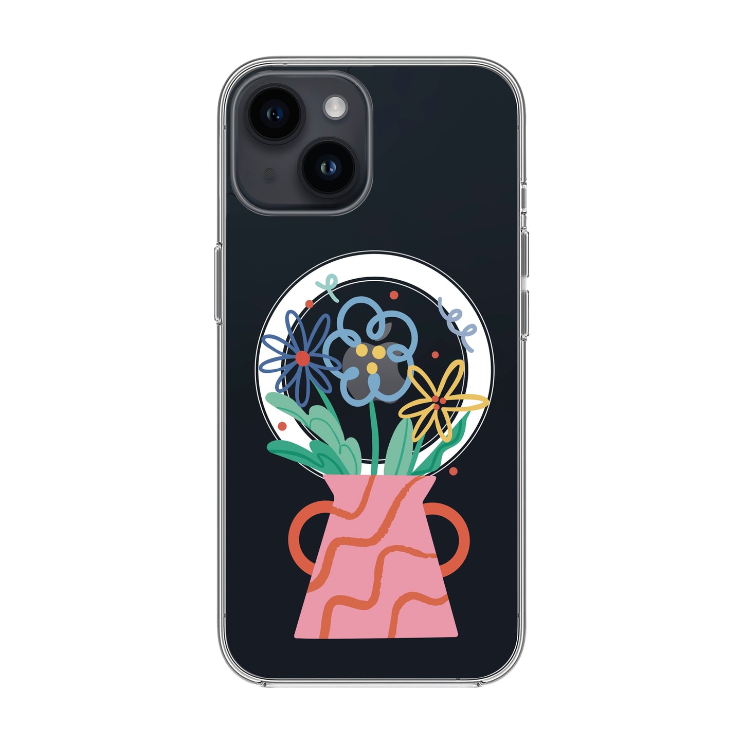 PINK VASE-iPhone 13 Pro Max Solid Kılıf MagSafe Özellikli