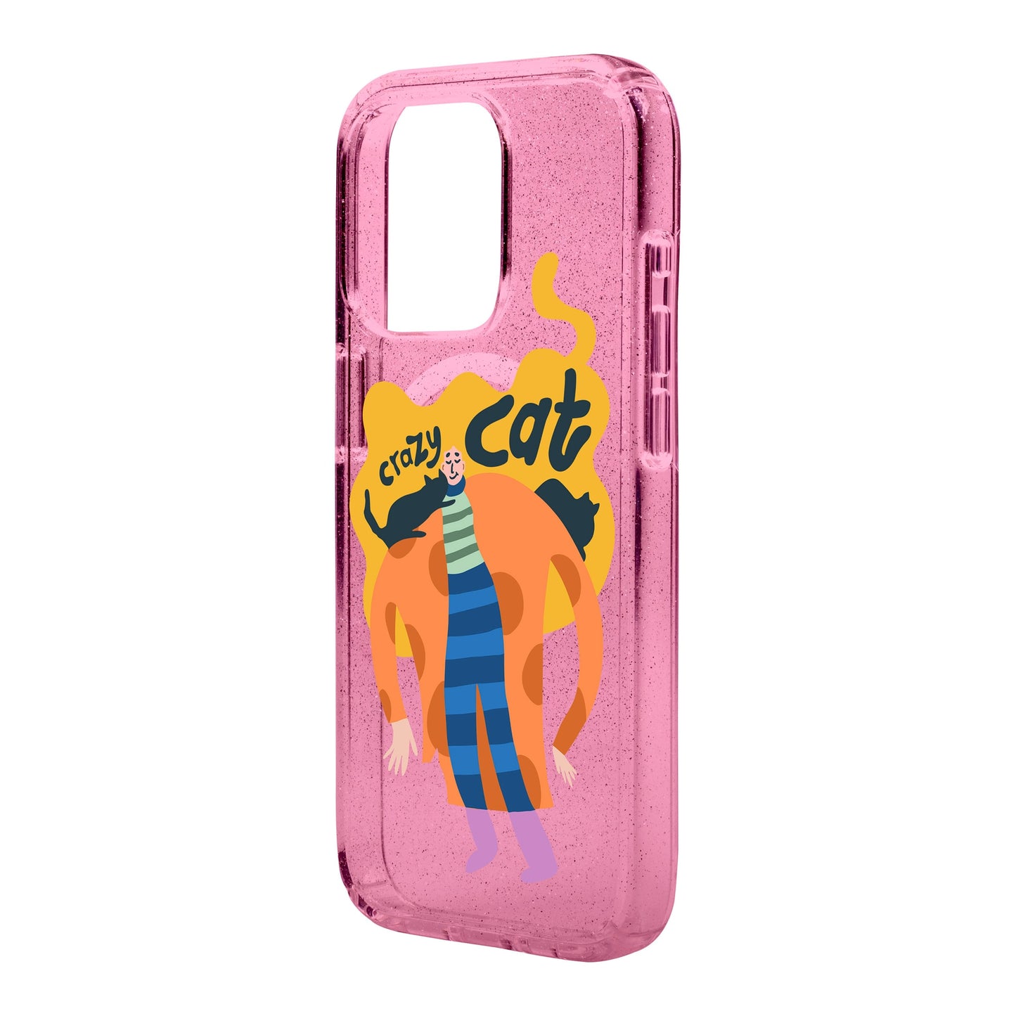 CRAZY CAT-iPhone 15 Shiny Kılıf MagSafe Özellikli