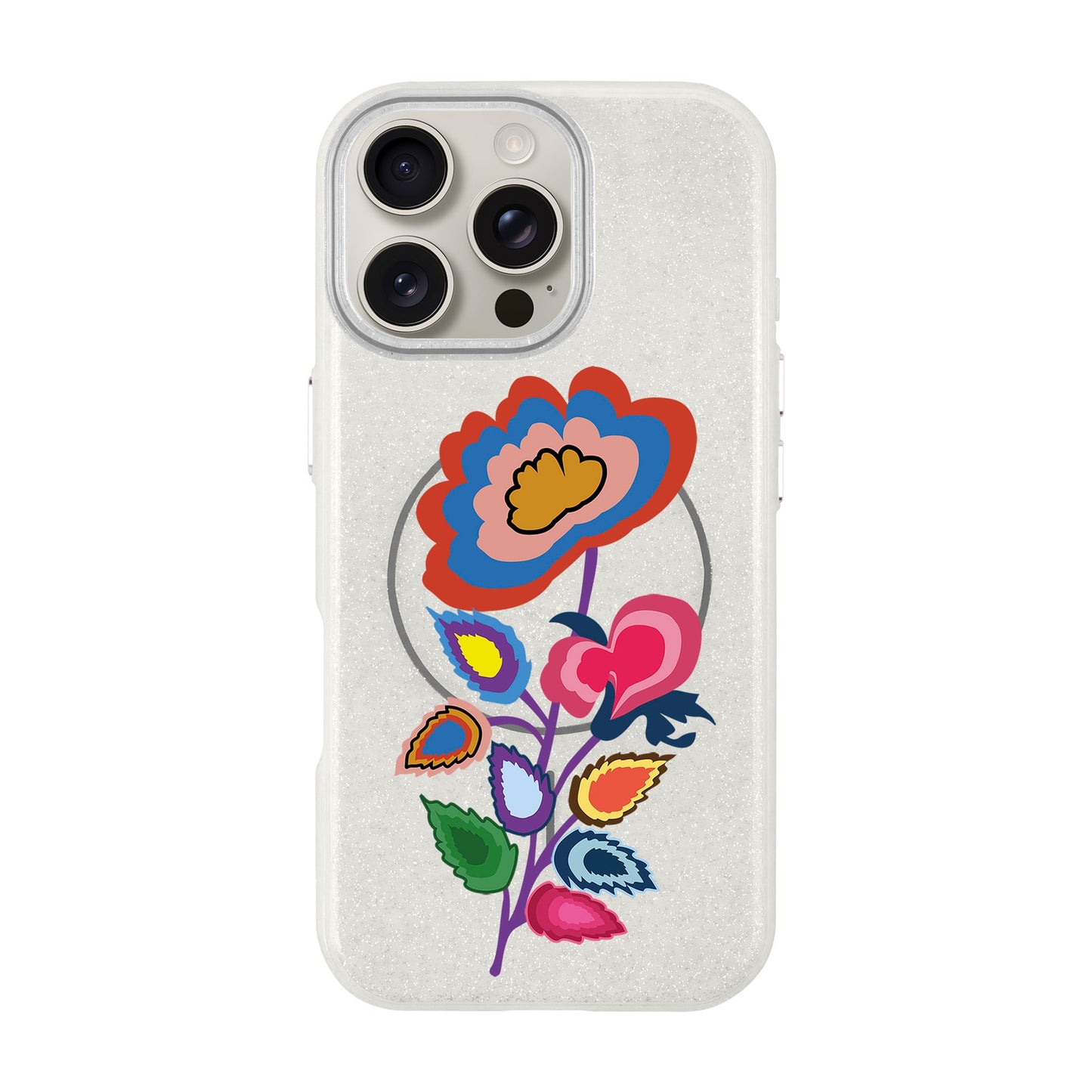 KNITTED FLOWER-iPhone 16 Pro Max Radiant Kılıf MagSafe Özellikli