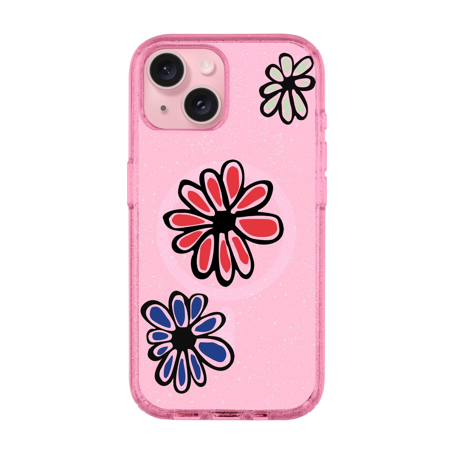 FLORIST-iPhone 15 Plus Shiny Kılıf MagSafe Özellikli