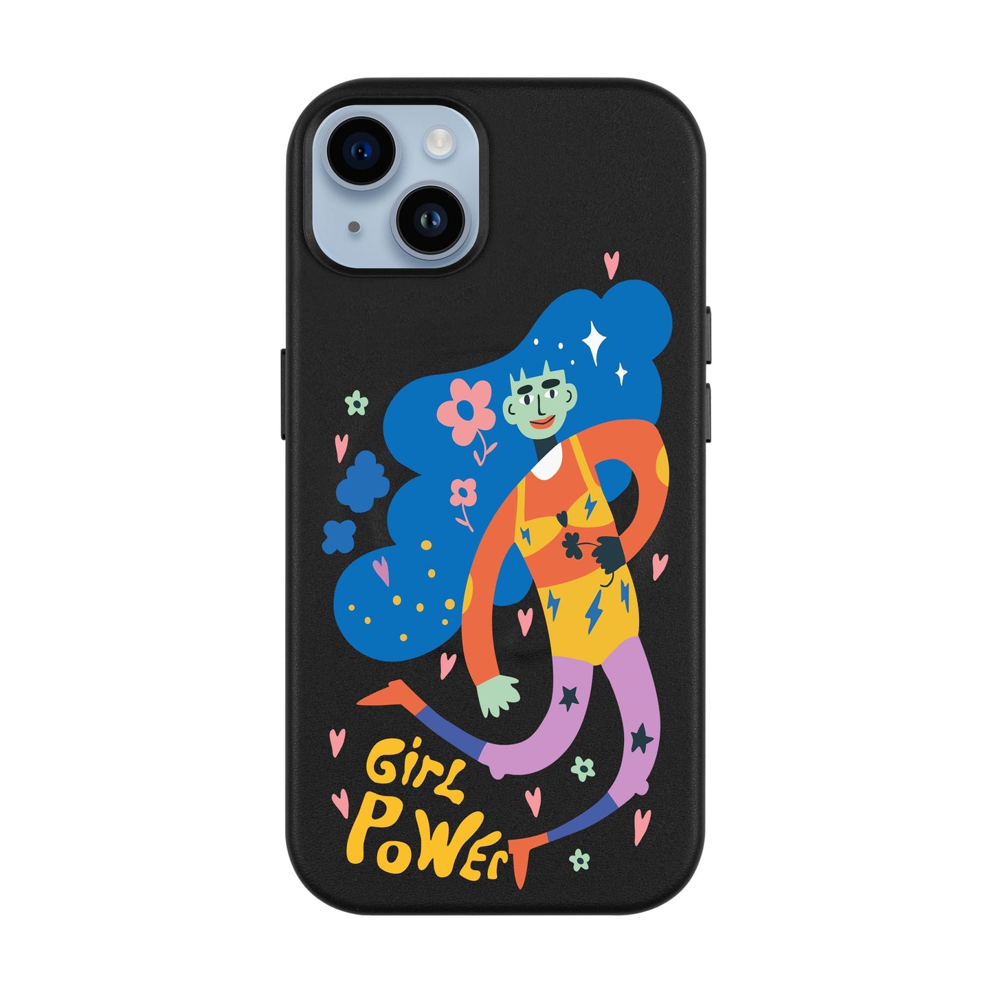 GIRL POWER-iPhone 14 Plus Leather Kılıf MagSafe Özellikli