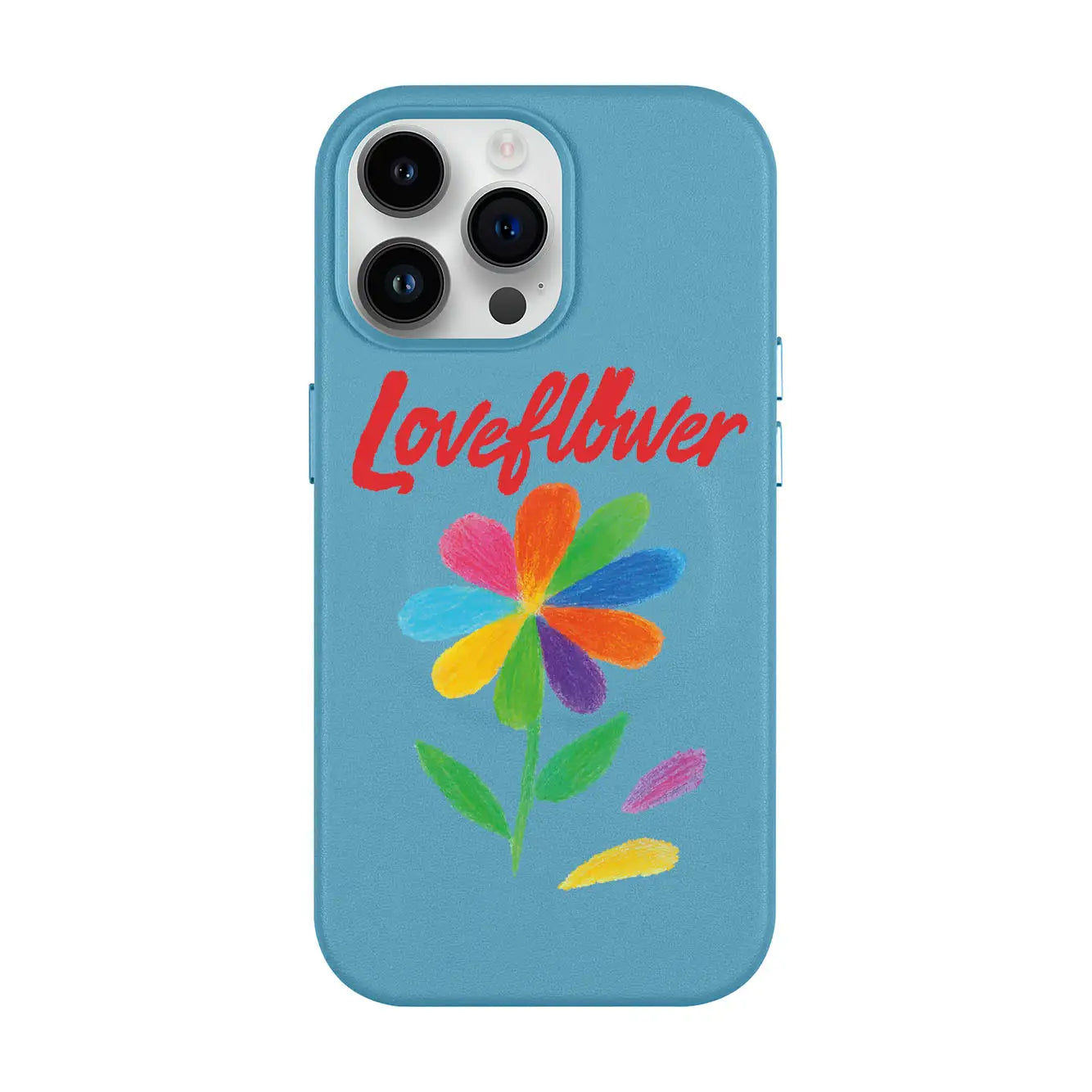 LOVE FLOWER-iPhone 14 Pro Max Leather Kılıf MagSafe Özellikli