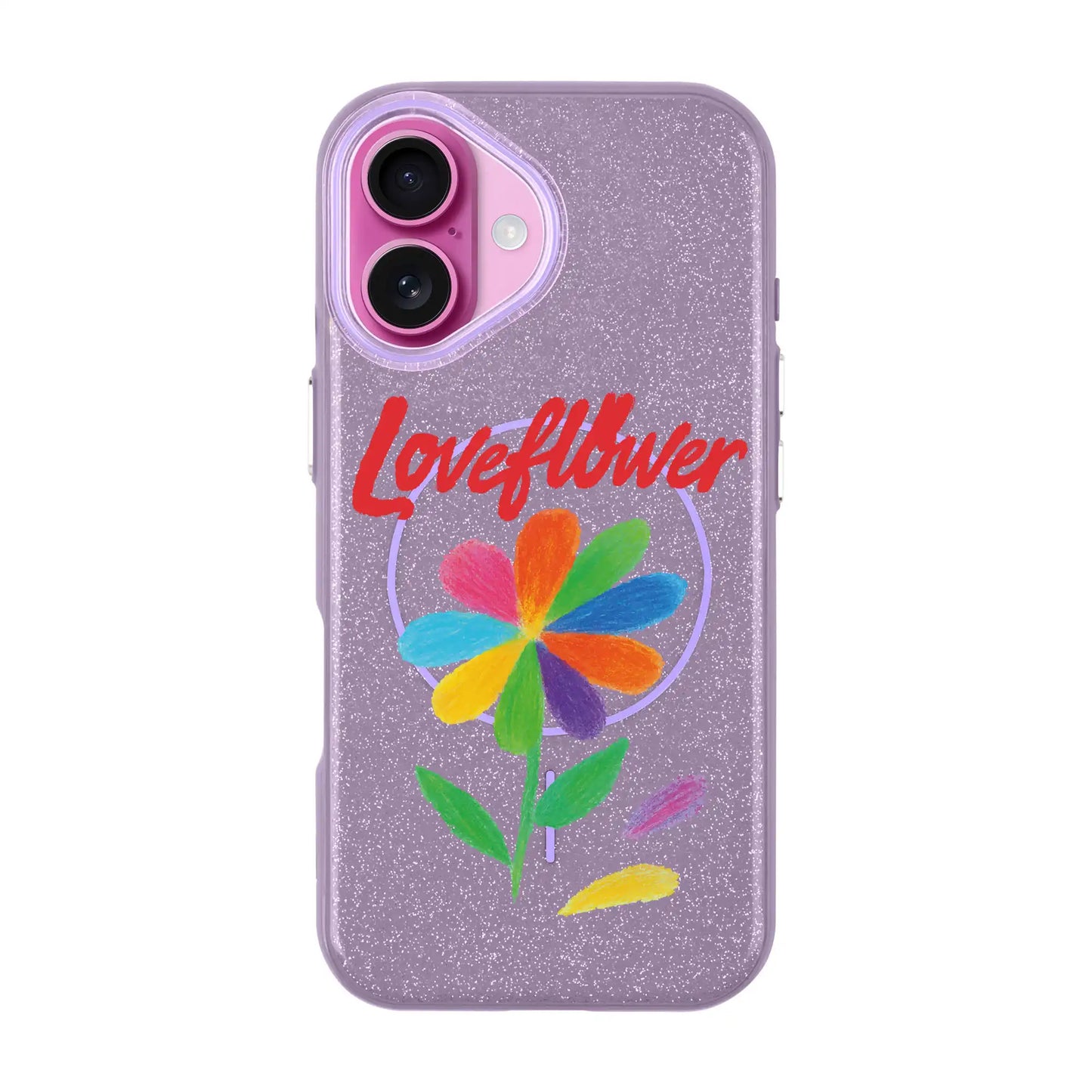LOVE FLOWER-iPhone 16 Plus Radiant Kılıf MagSafe Özellikli