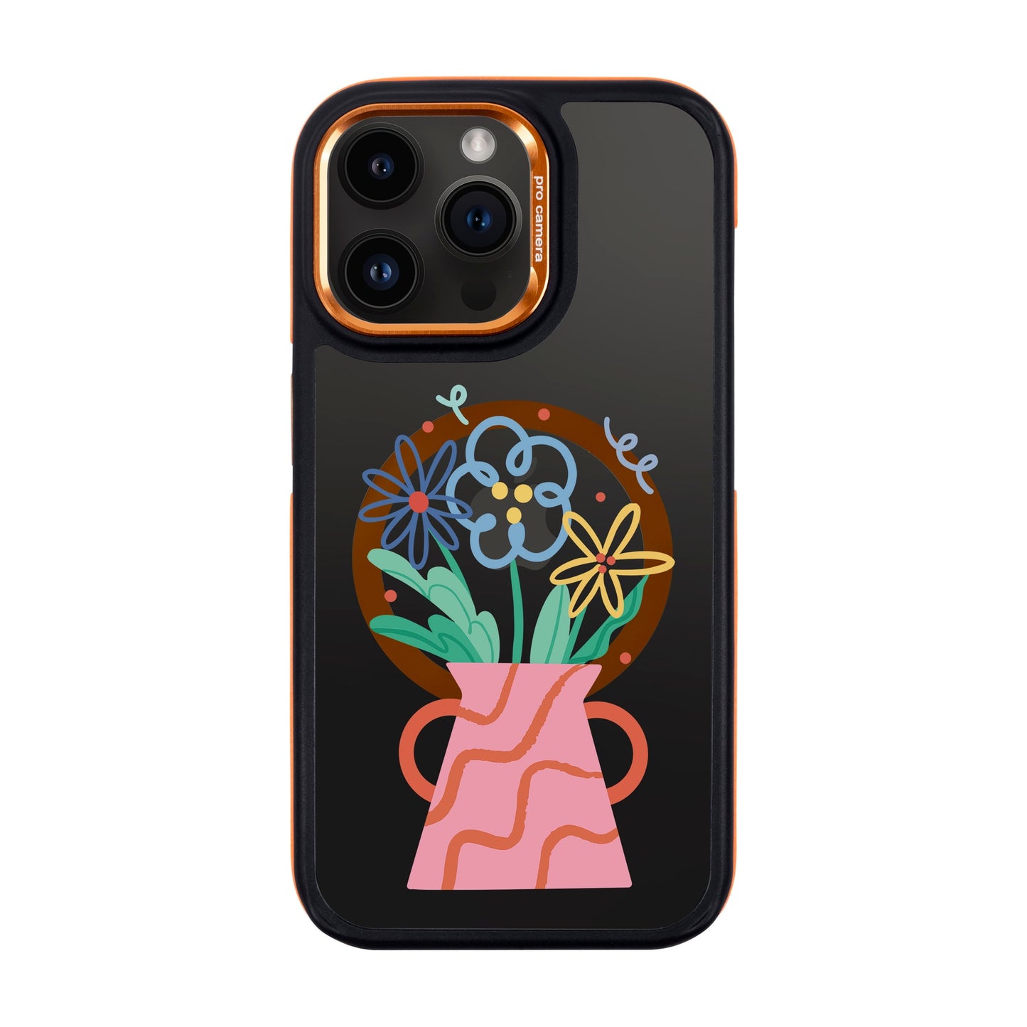 PINK VASE-iPhone 14 Pro Max Dark Kılıf MagSafe Özellikli