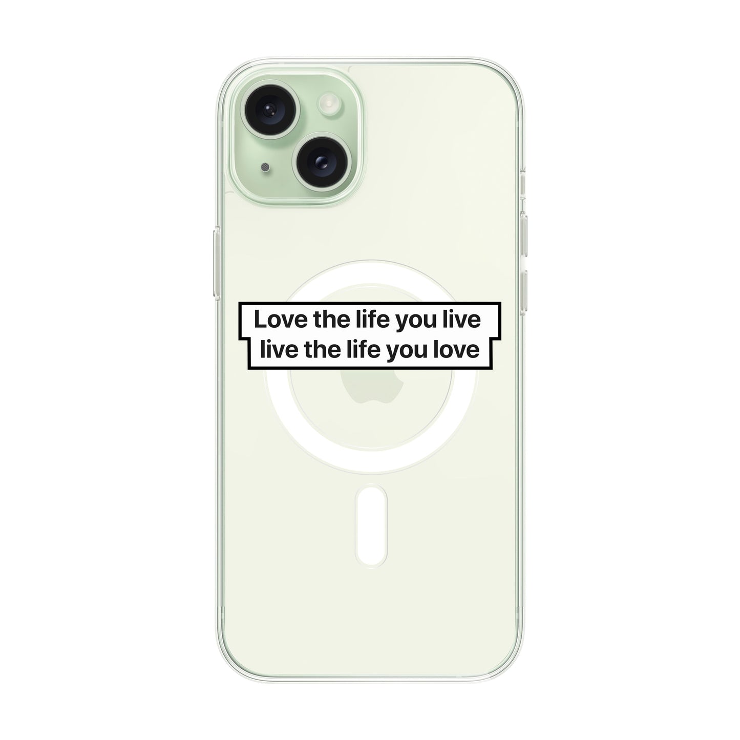 LOVE THE LIFE-iPhone 15 Plus Solid Kılıf MagSafe Özellikli