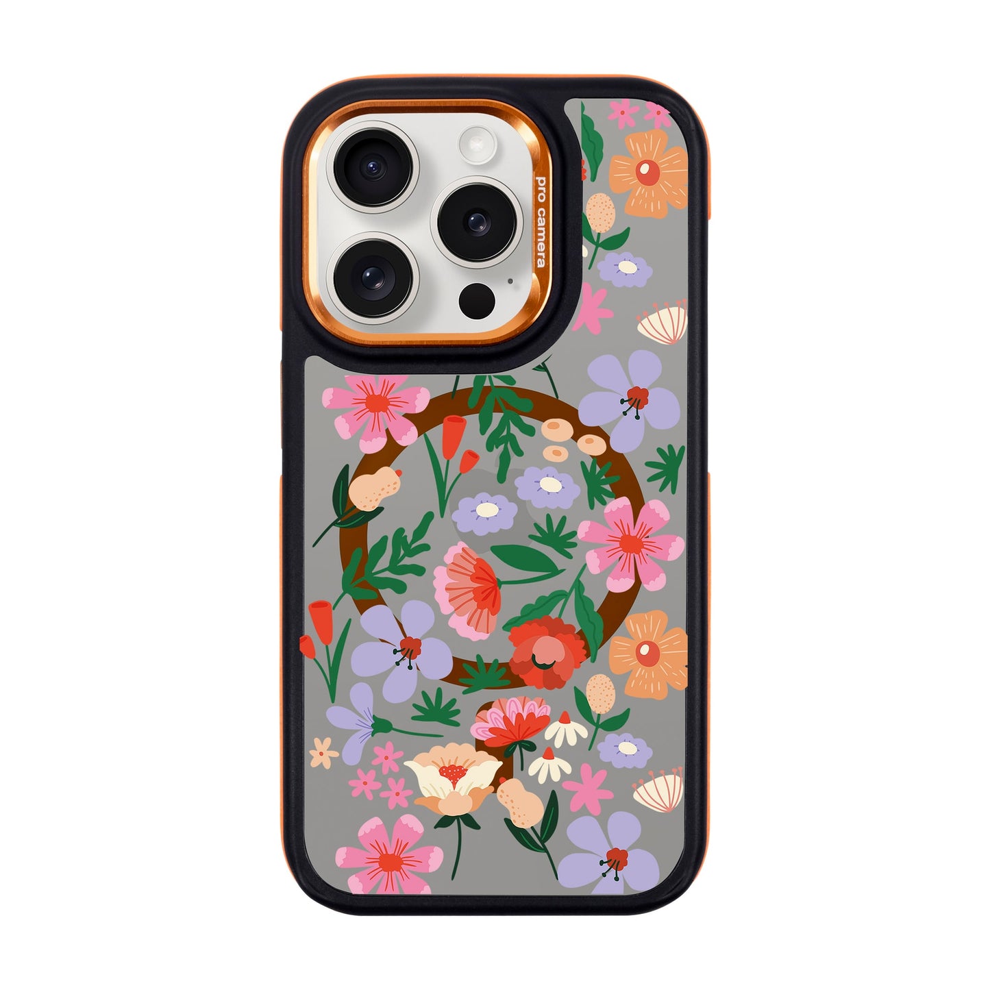 GRACIOUS-iPhone 15 Pro Dark Kılıf MagSafe Özellikli