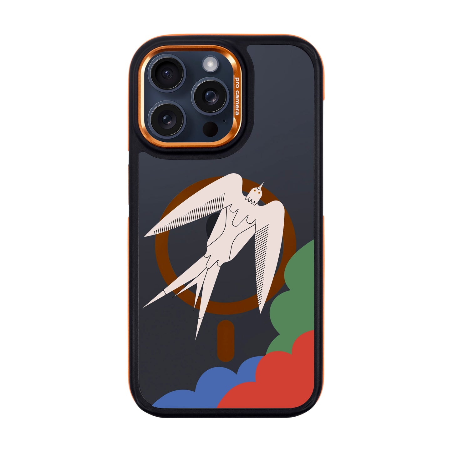 L’OISEAU LIBRE-iPhone 15 Pro Max Dark Kılıf MagSafe Özellikli