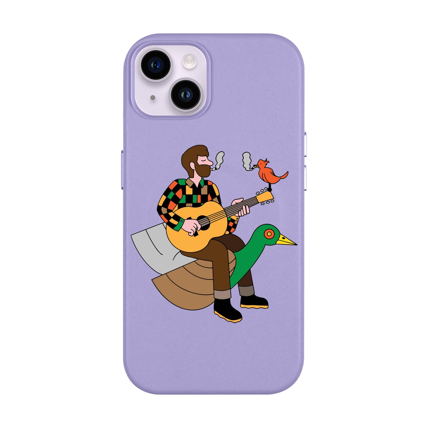BIRDS OF A FEATHER-iPhone 14 Plus Leather Kılıf MagSafe Özellikli