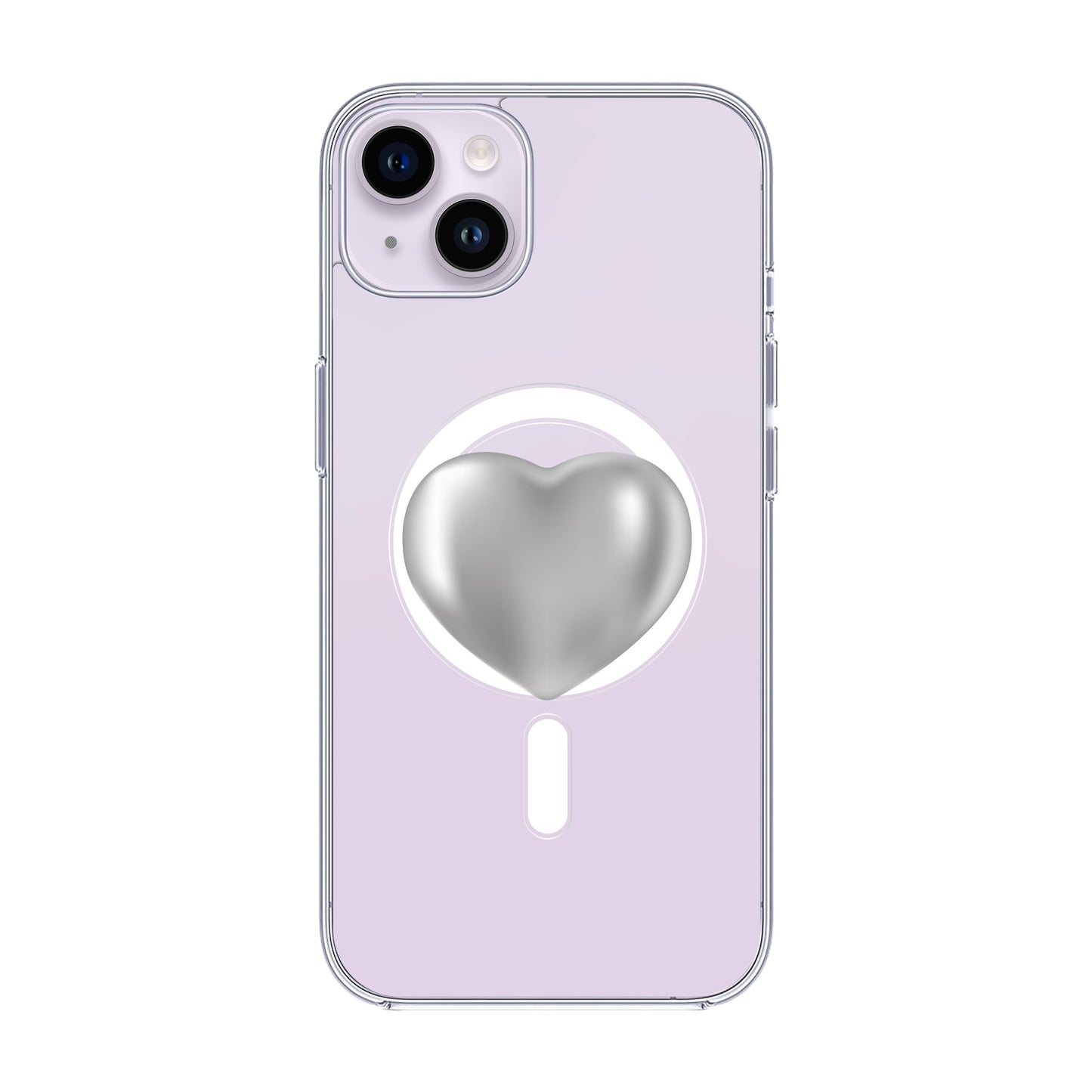 SILVER HEART-iPhone 11 Pro Max Solid Kılıf MagSafe Özellikli