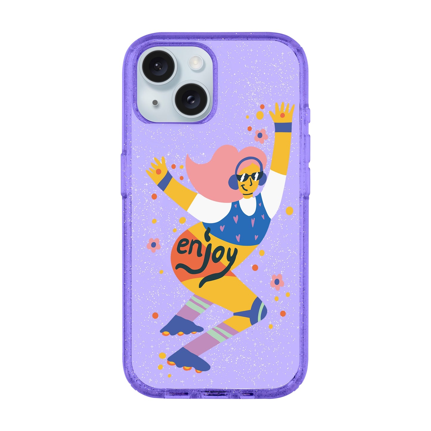 ENJOY-iPhone 15 Plus Shiny Kılıf MagSafe Özellikli