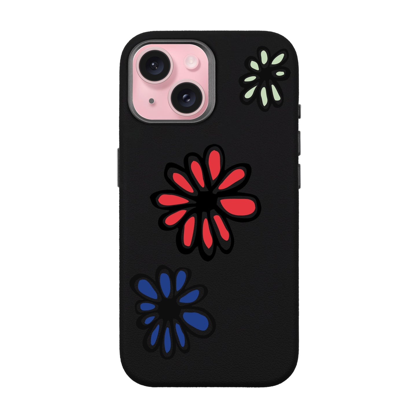 FLORIST-iPhone 15 Leather Premium Kılıf MagSafe Özellikli