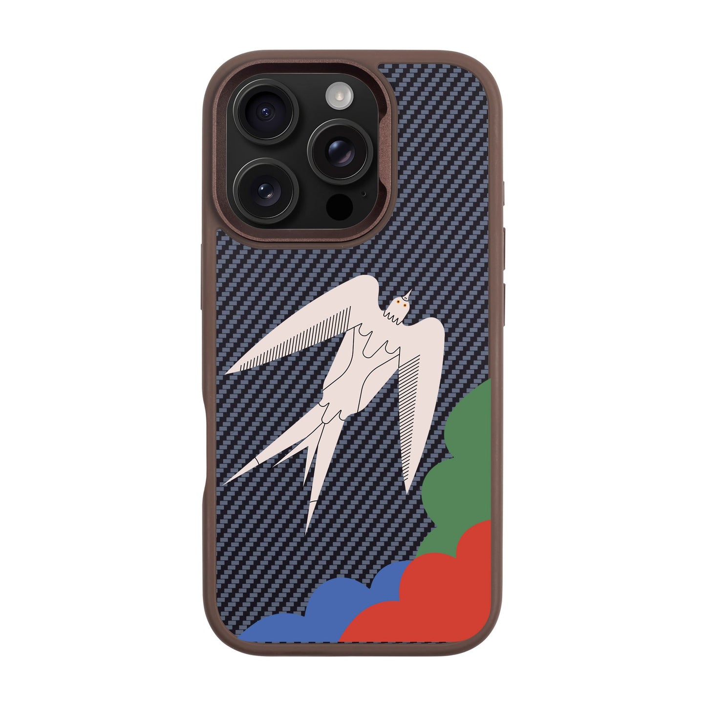 L’OISEAU LIBRE-iPhone 16 Pro Plaid Kılıf MagSafe Özellikli