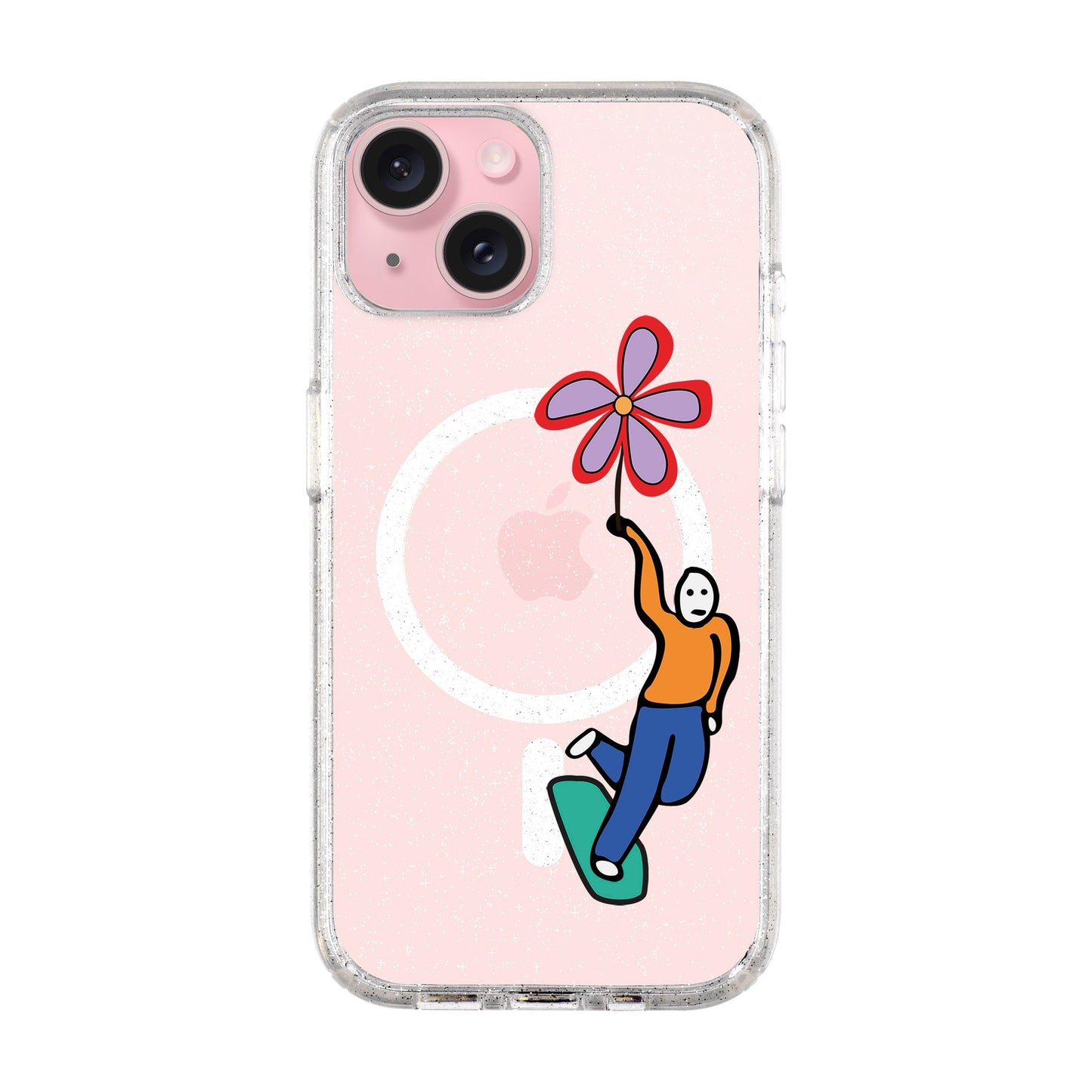 SKATEBOARDER-iPhone 15 Plus Shiny Kılıf MagSafe Özellikli