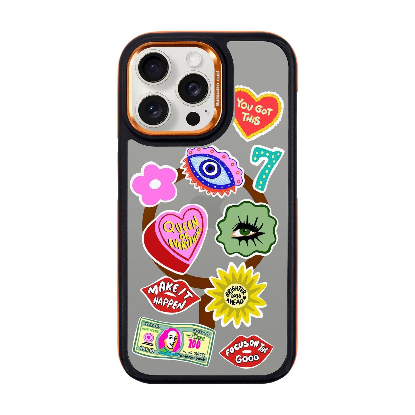 HM STICKERS-iPhone 15 Pro Max Dark Kılıf MagSafe Özellikli