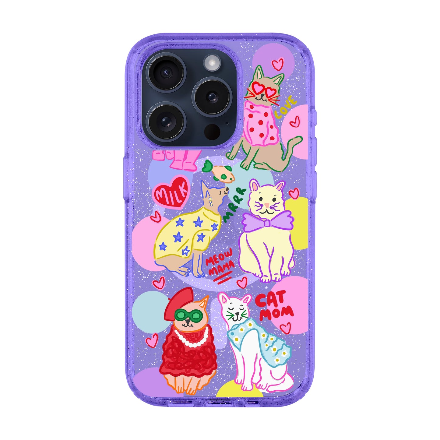 CAT MOM-iPhone 15 Pro Shiny Kılıf MagSafe Özellikli