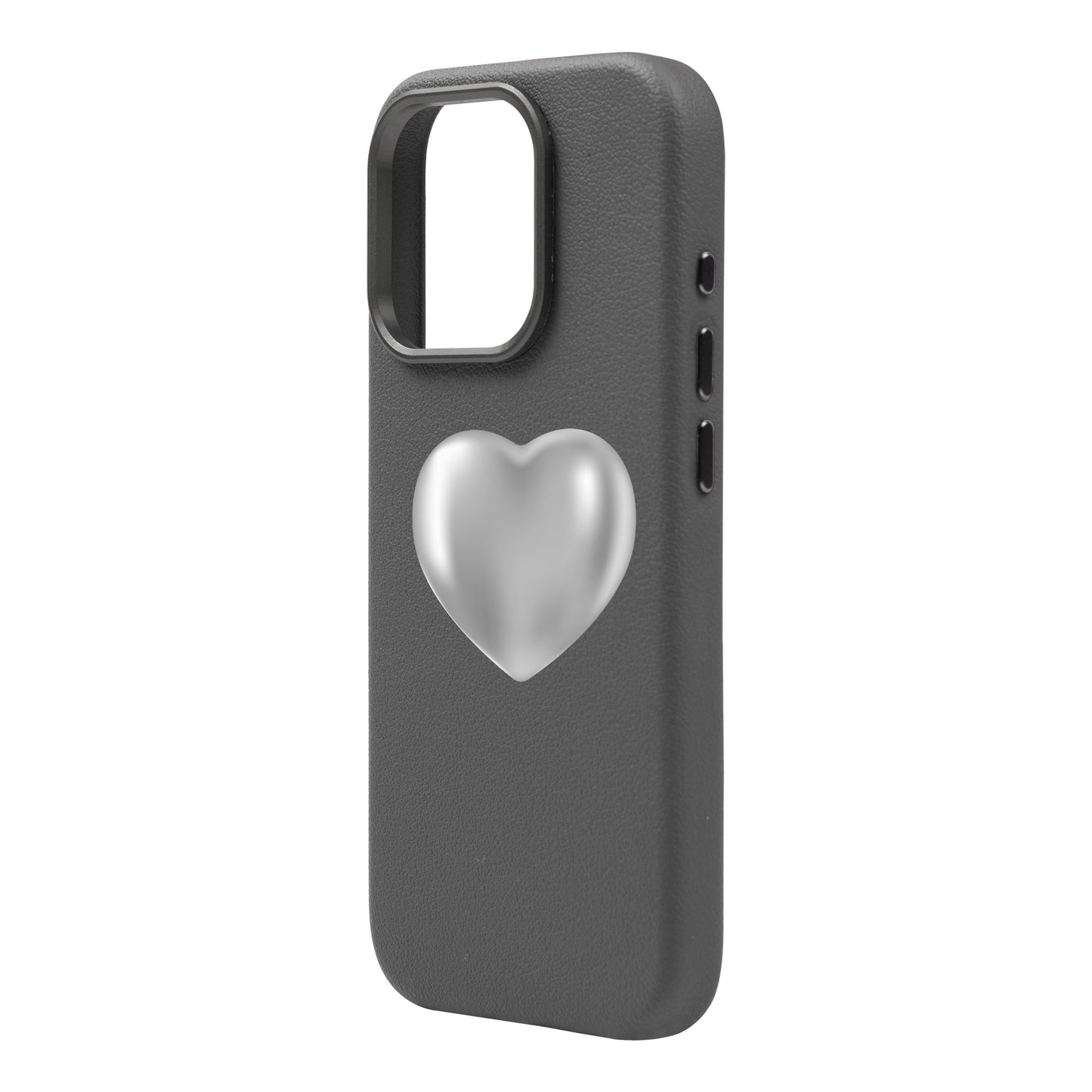 SILVER HEART-iPhone 16 Pro Max Leather Premium Kılıf MagSafe Özellikli