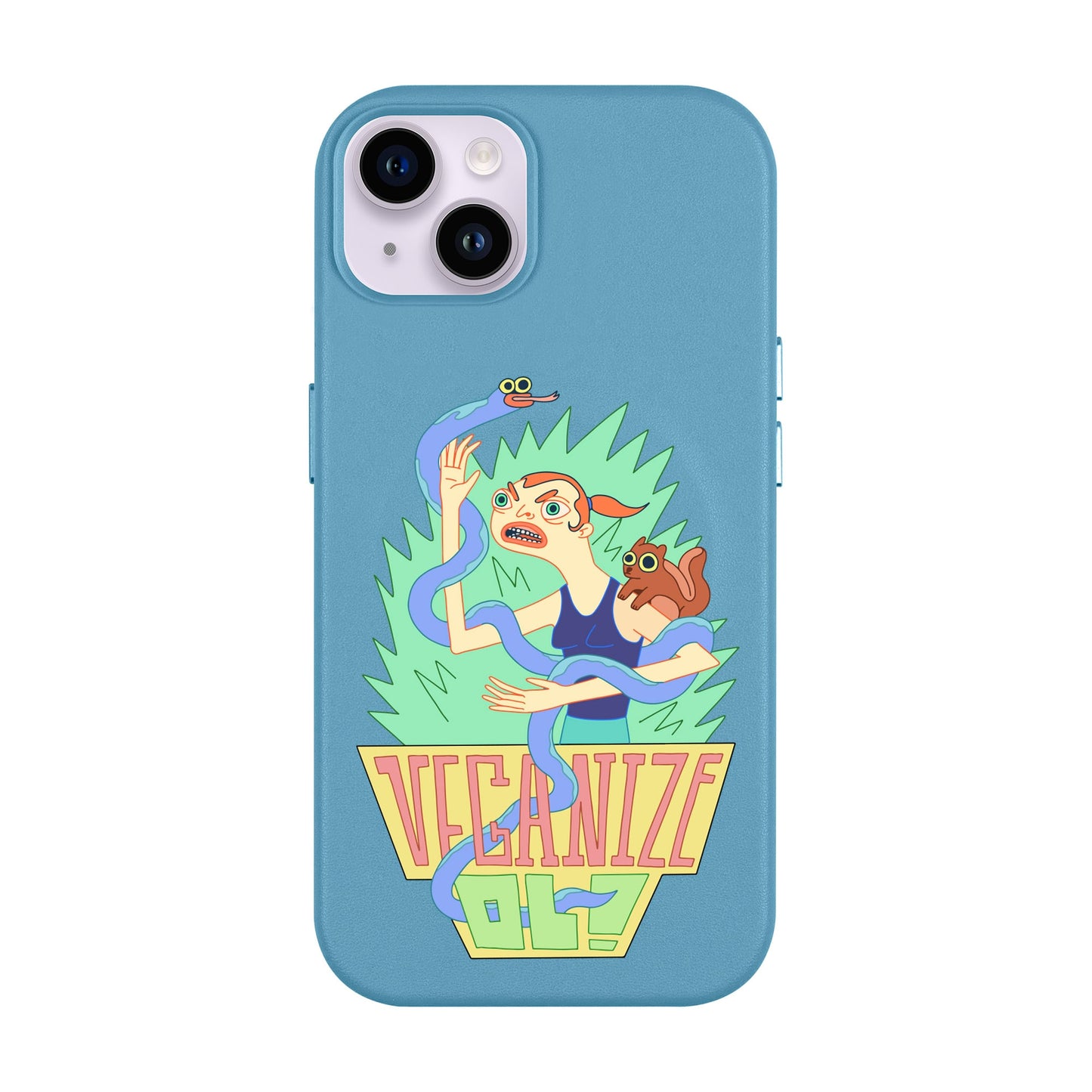 VEGANİZE-iPhone 14 Plus Leather Kılıf MagSafe Özellikli