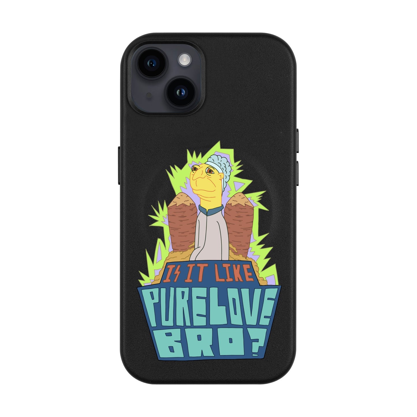 PURE LOVE-iPhone 14 Plus Leather Kılıf MagSafe Özellikli
