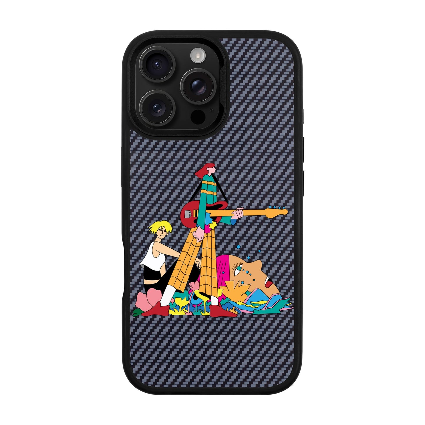 HER BAND-iPhone 16 Pro Max Plaid Kılıf MagSafe Özellikli