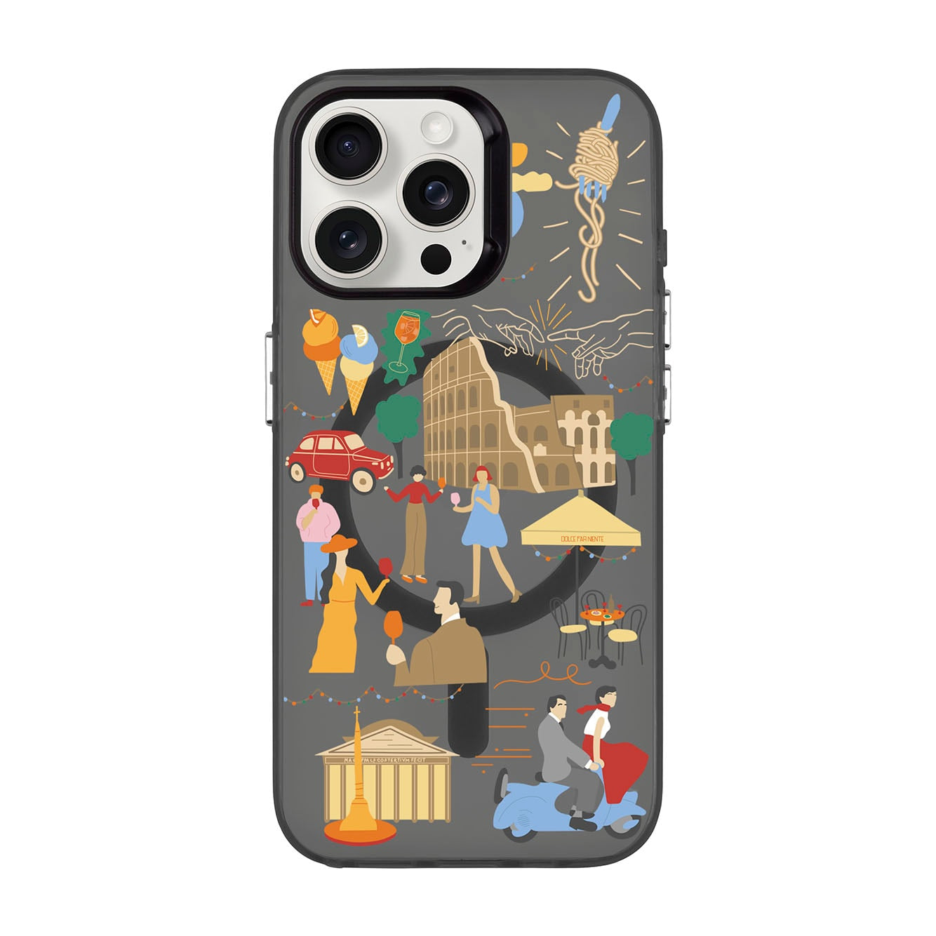 ROMA-iPhone 15 Pro Max Hold Kılıf MagSafe Özellikli