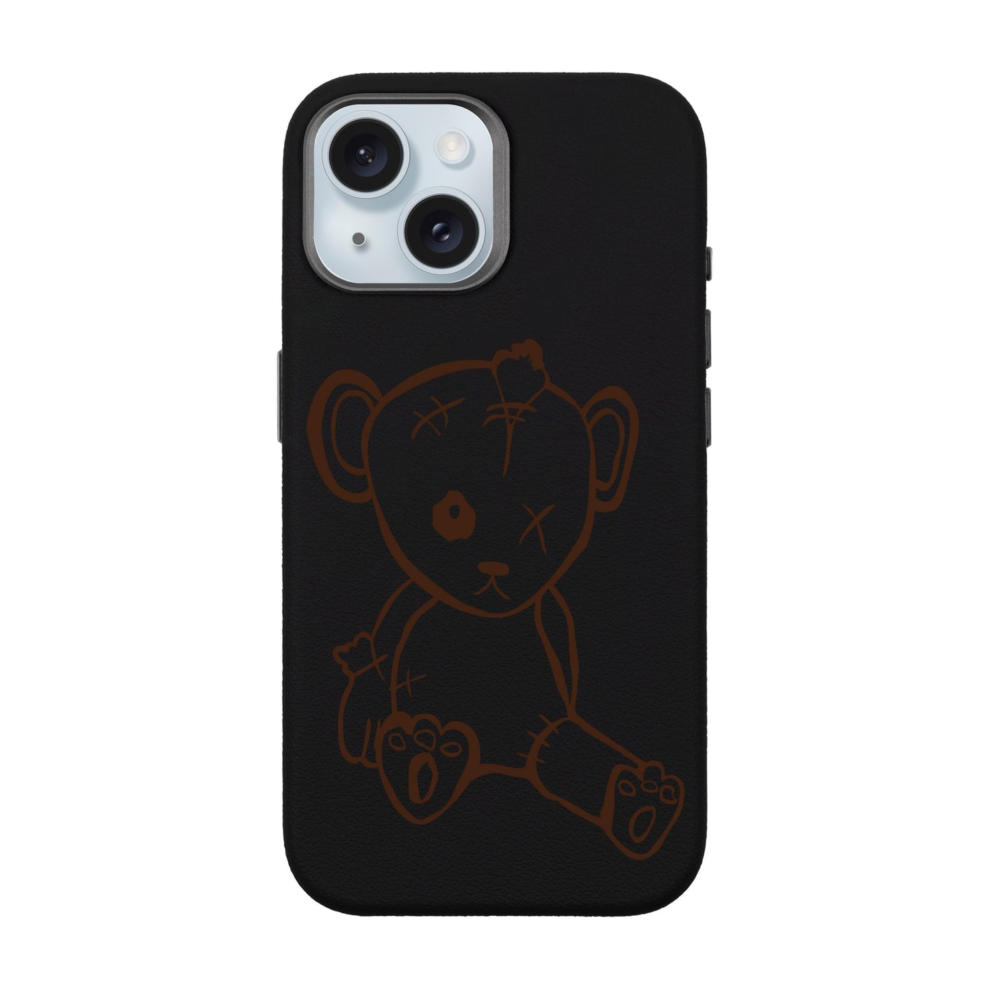 BABY BEAR-iPhone 15 Leather Premium Kılıf MagSafe Özellikli