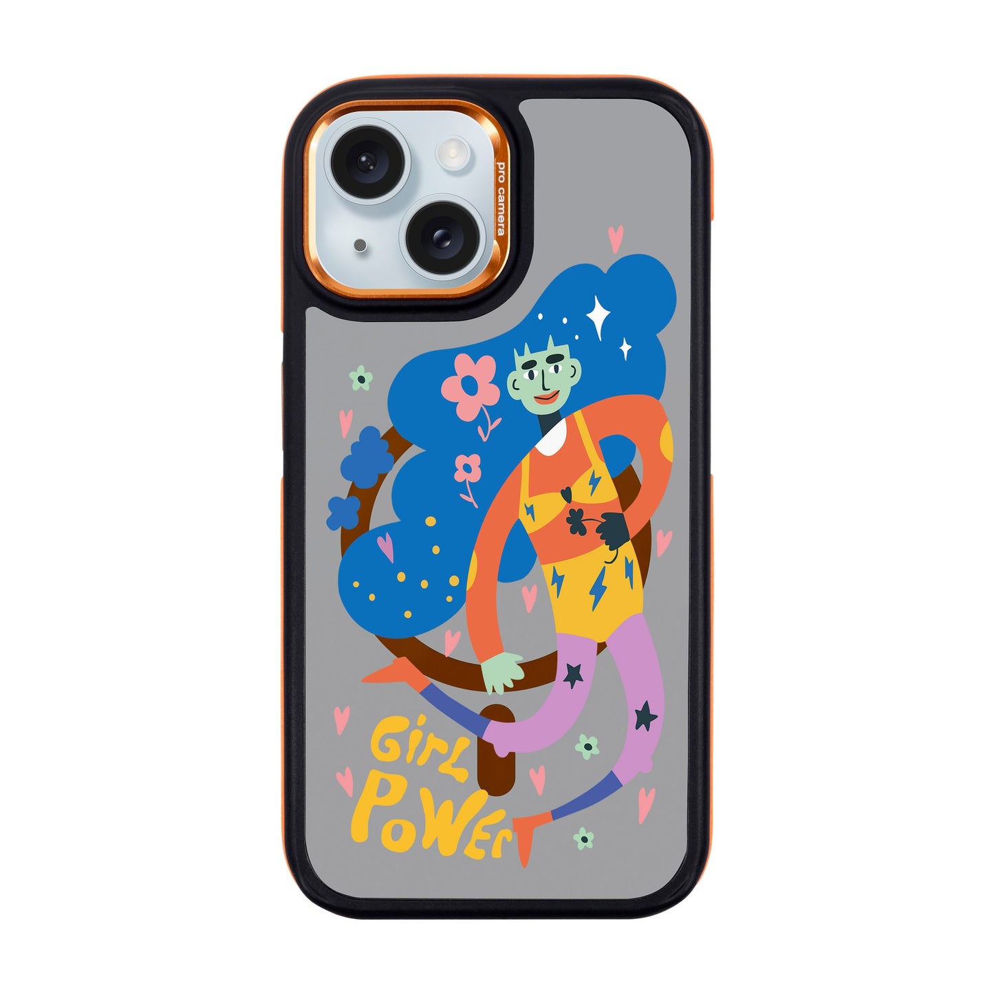 GIRL POWER-iPhone 15 Dark Kılıf MagSafe Özellikli