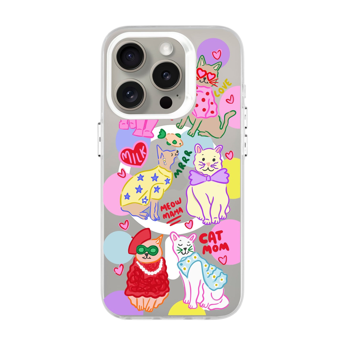 CAT MOM-iPhone 15 Pro Hold Kılıf MagSafe Özellikli