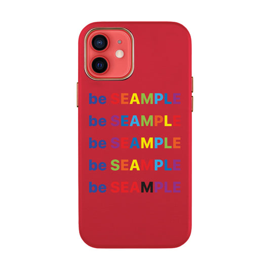 SEAMPLE-iPhone 12 Pro Leather Kılıf