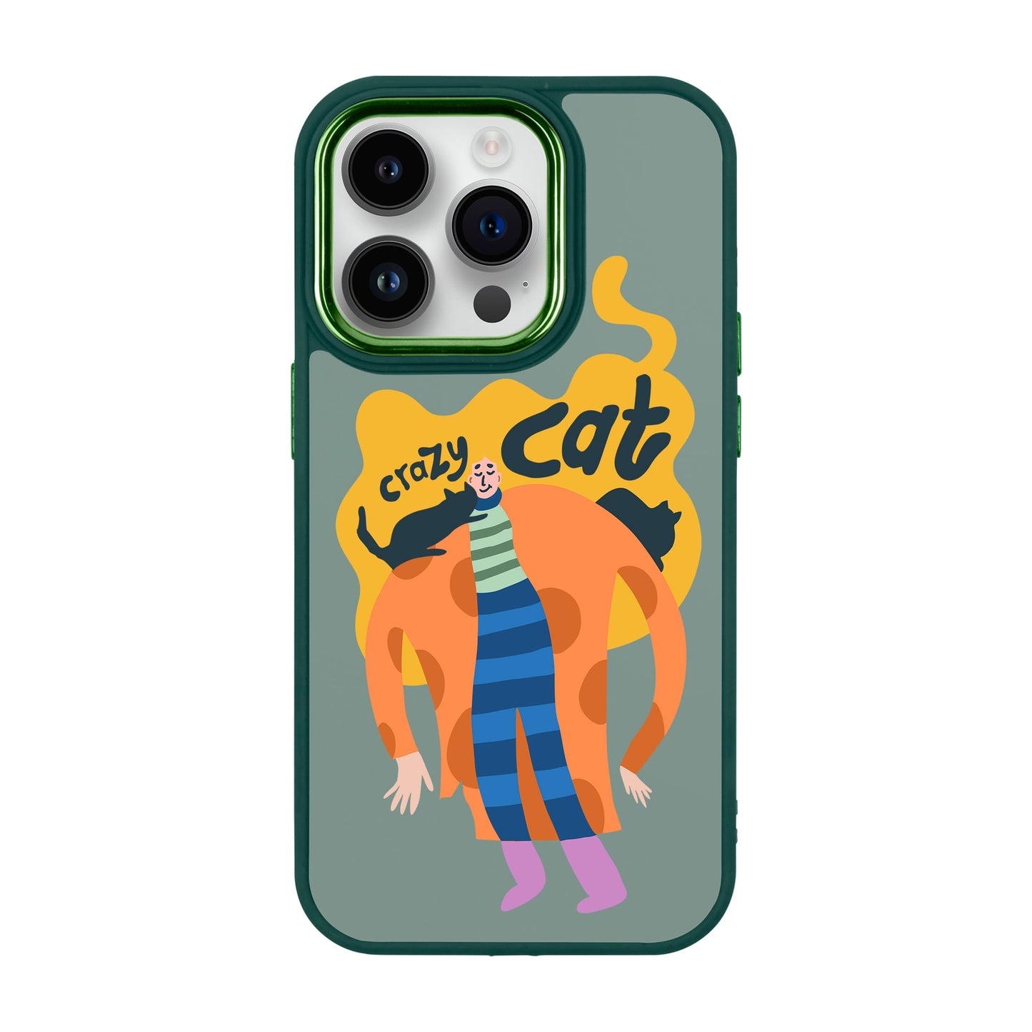 CRAZY CAT-iPhone 14 Pro Proof Kılıf
