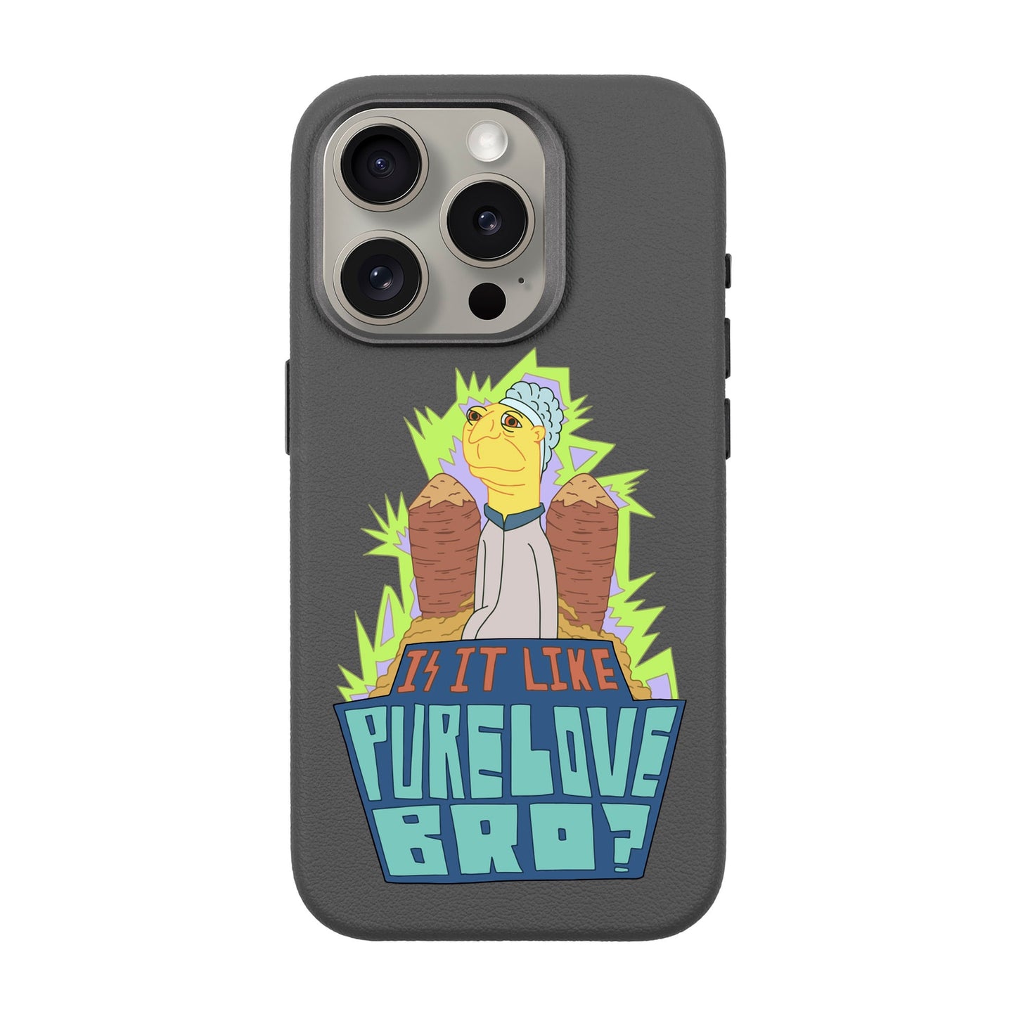 PURE LOVE-iPhone 15 Pro Leather Premium Kılıf MagSafe Özellikli