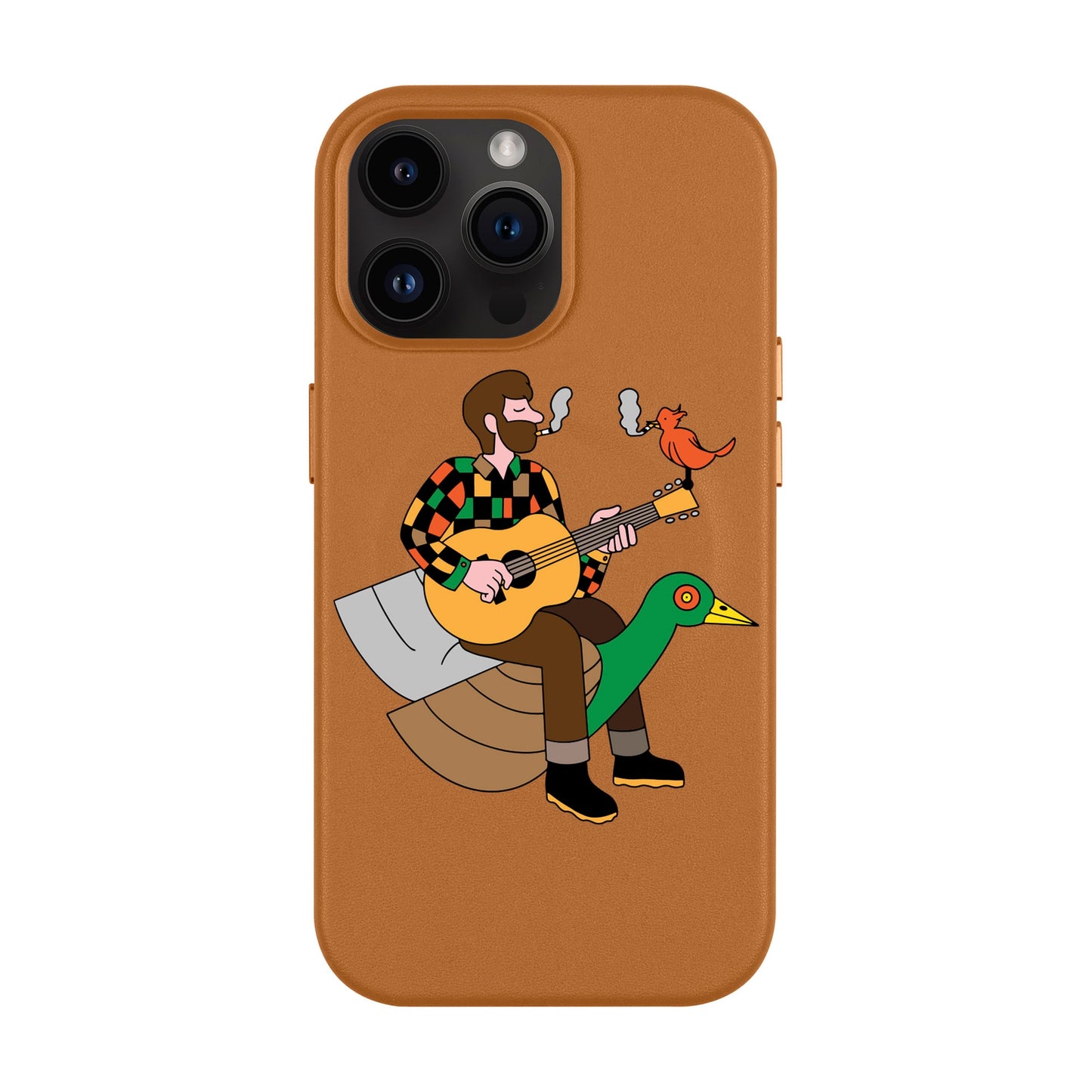 BIRDS OF A FEATHER-iPhone 14 Pro Max Leather Kılıf MagSafe Özellikli