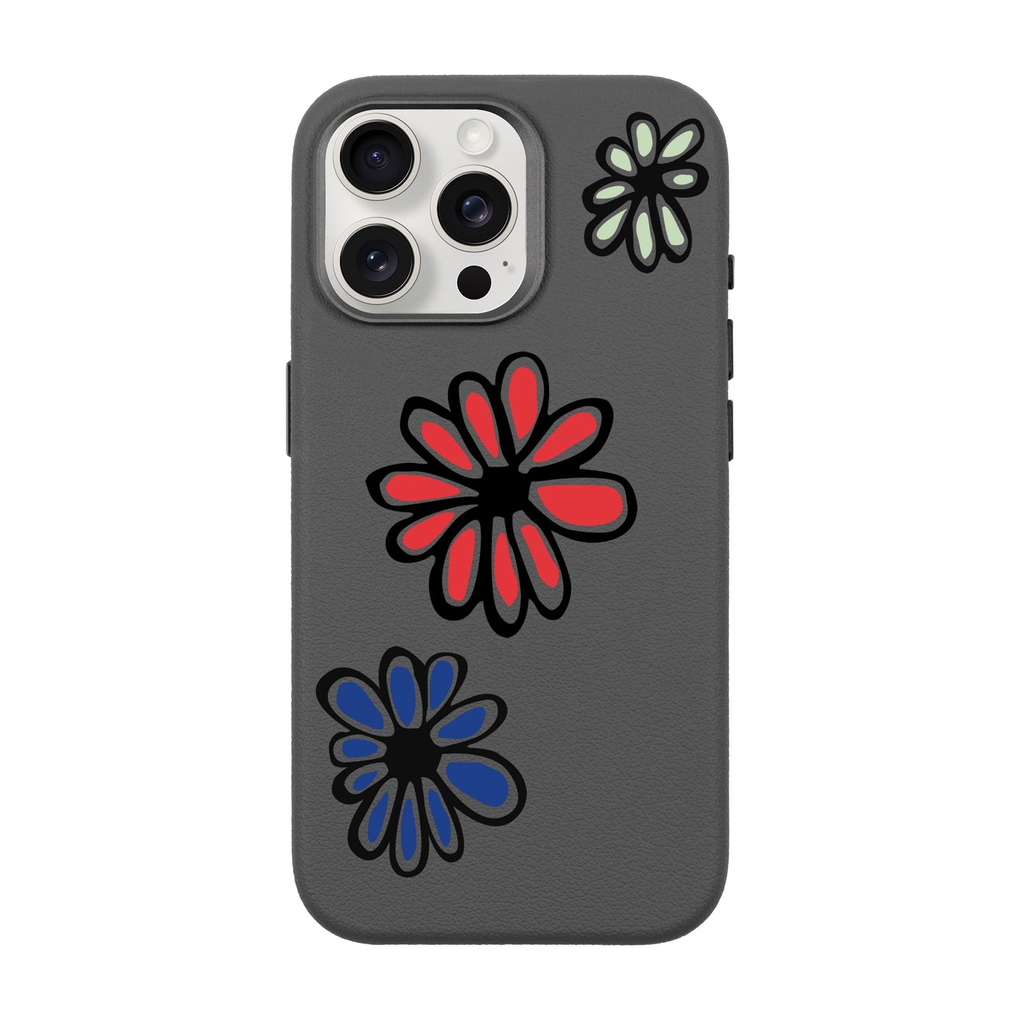 FLORIST-iPhone 15 Pro Max Leather Premium Kılıf MagSafe Özellikli