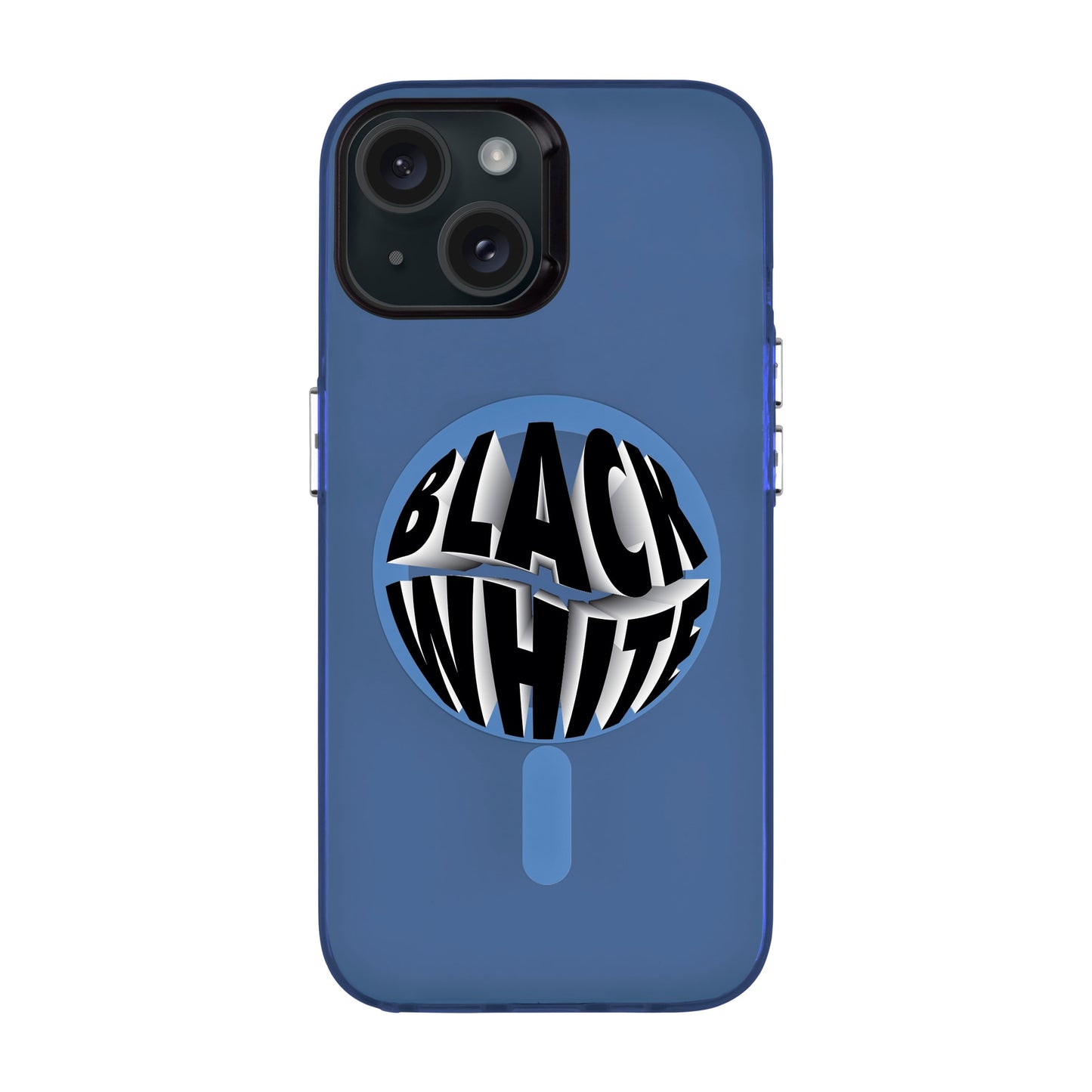 BLACK WHITE-iPhone 13 Hold Kılıf MagSafe Özellikli