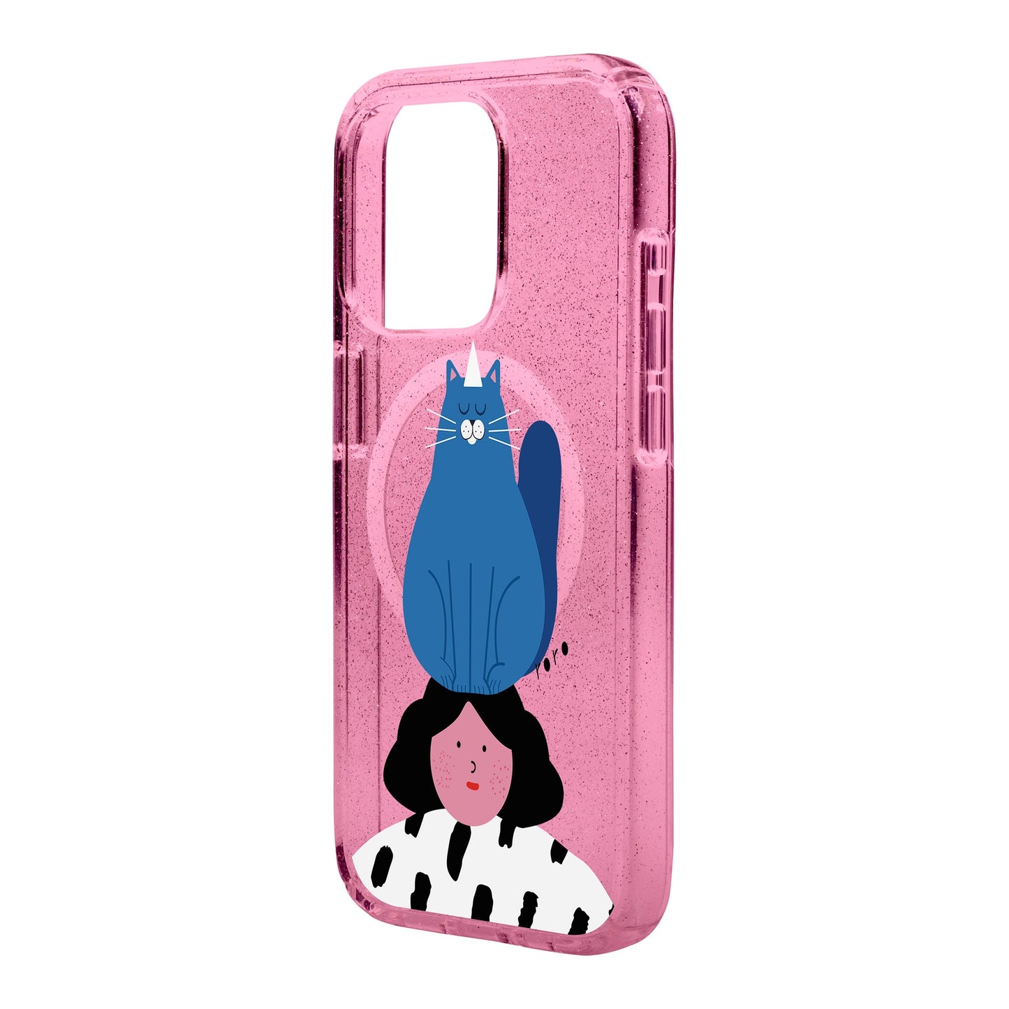 NAUGHTY CAT-iPhone 15 Pro Shiny Kılıf MagSafe Özellikli
