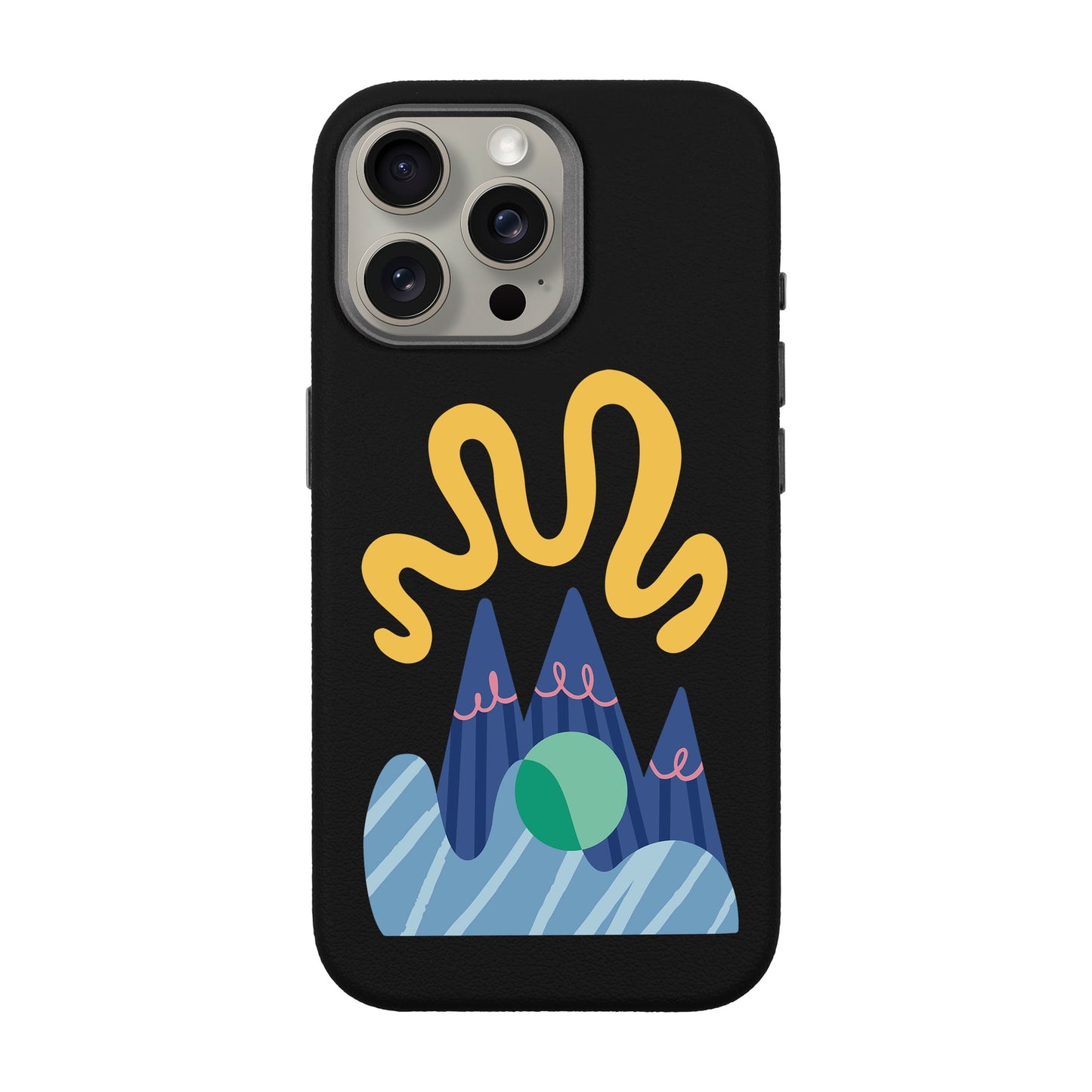 MOUNTAIN-iPhone 15 Pro Max Leather Premium Kılıf MagSafe Özellikli